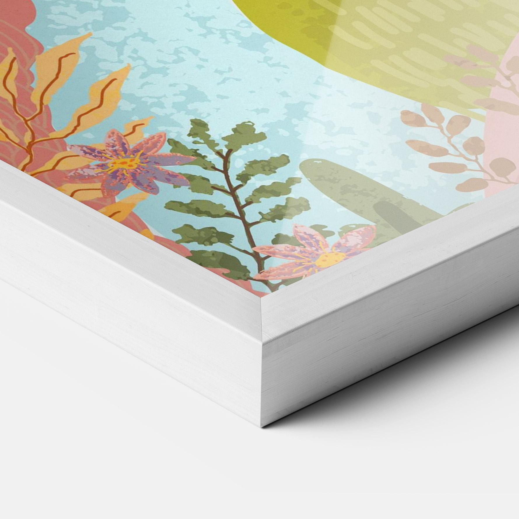 Keretezett Poszter Pink House View mockup 3