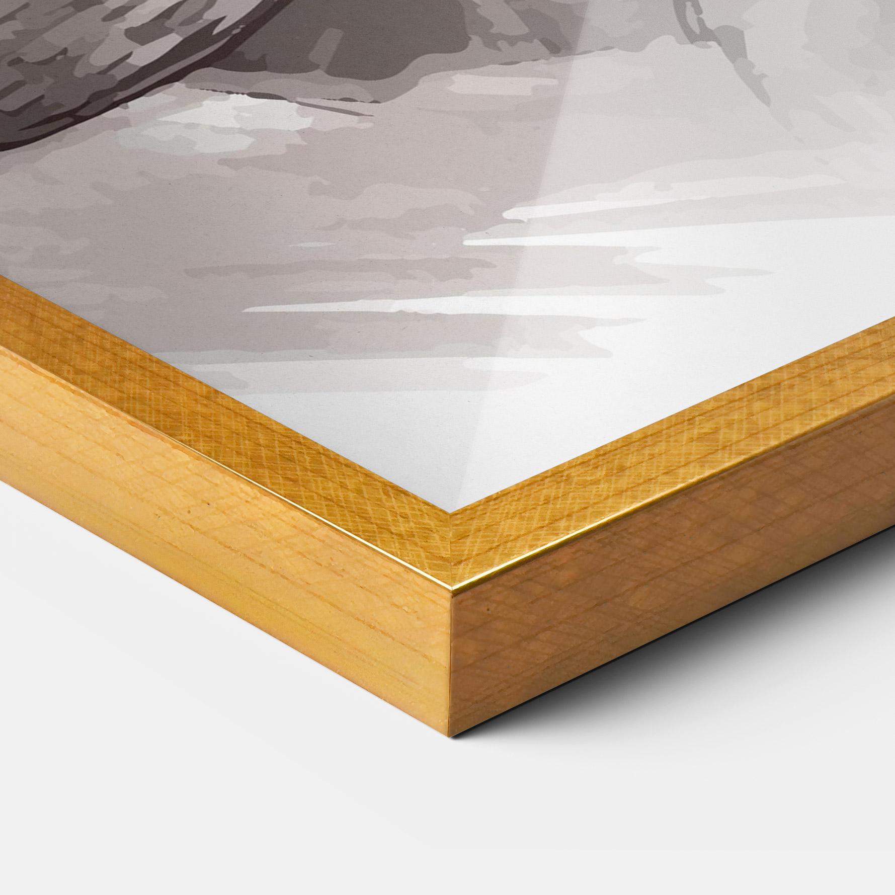 Keretezett Poszter Happy Farmer mockup 3