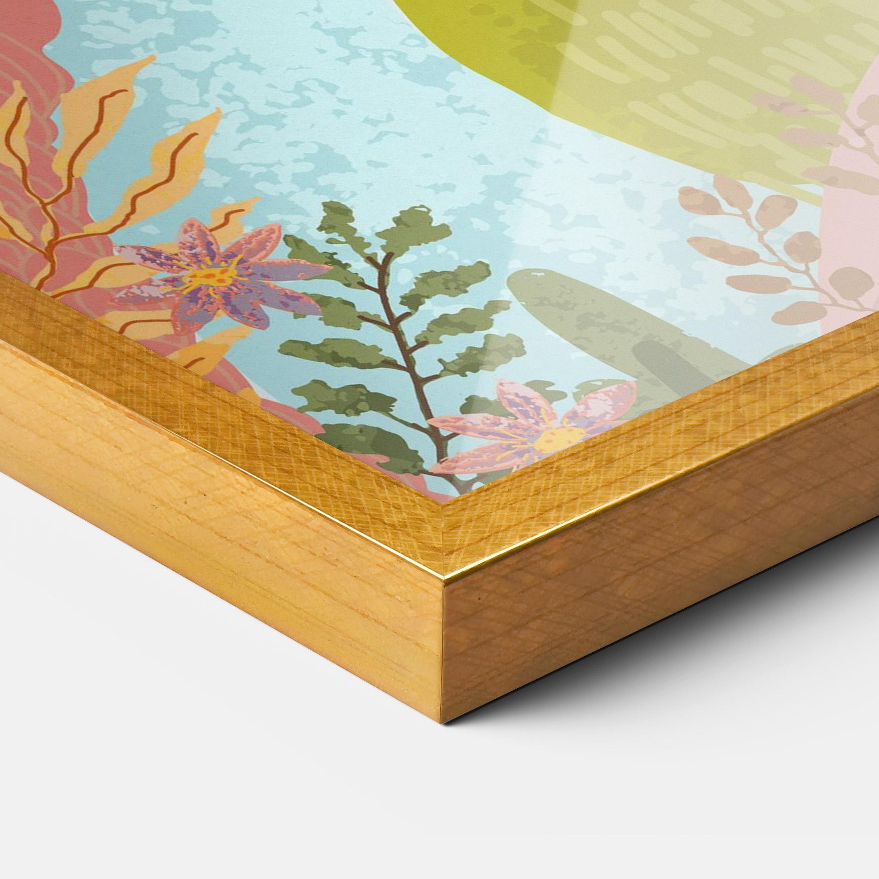 Keretezett Poszter Pink House View mockup 3