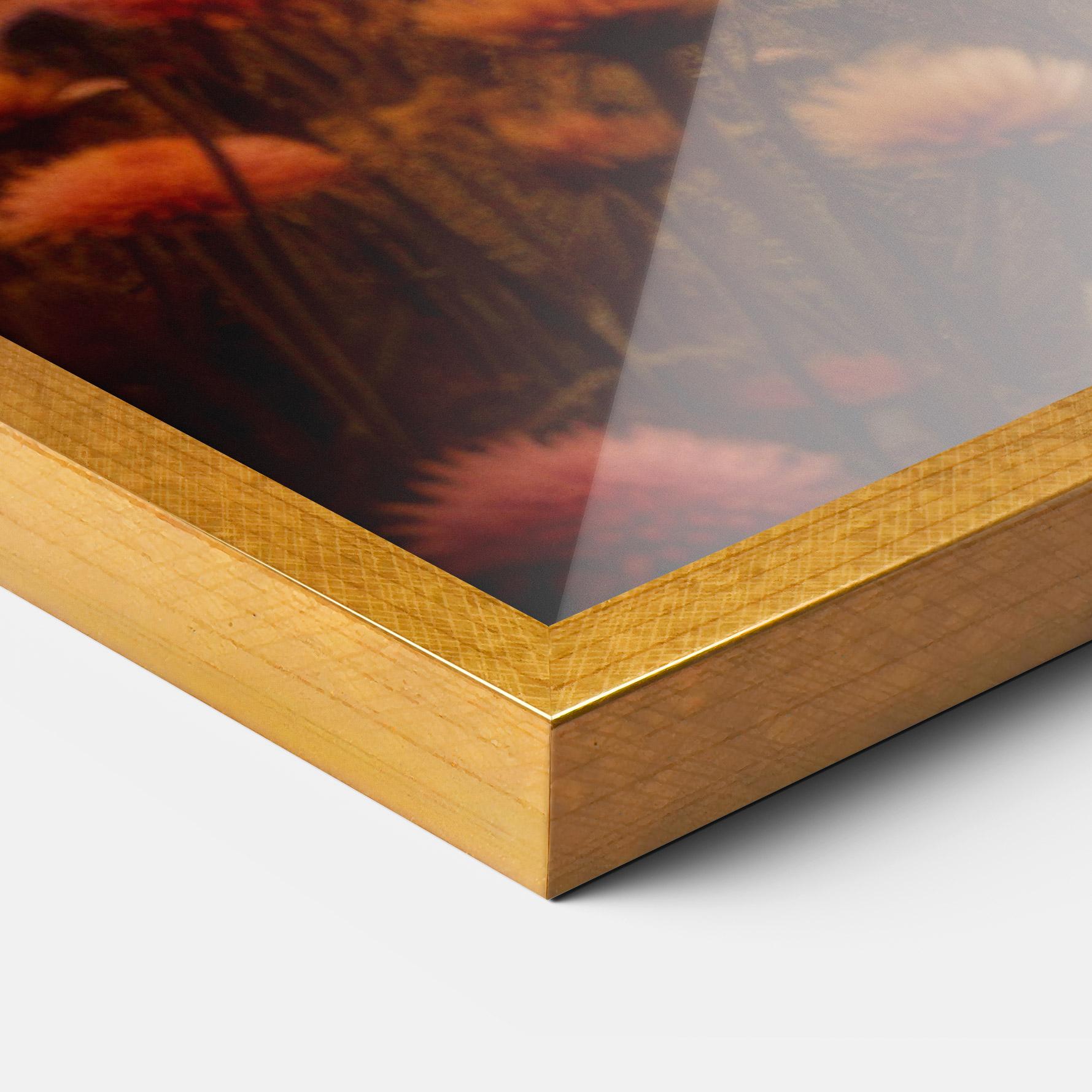 Keretezett Poszter Small Cabin Field mockup 3