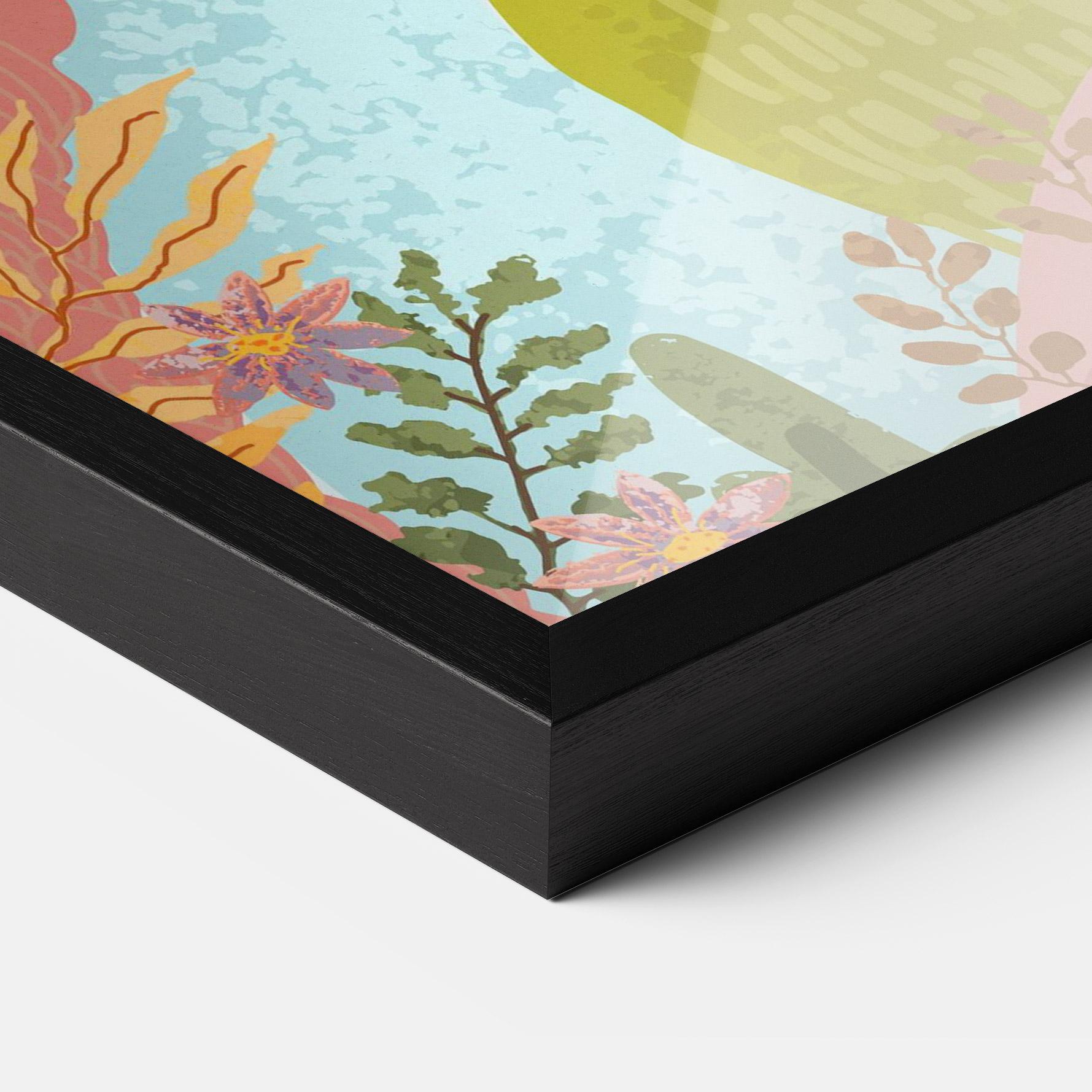 Keretezett Poszter Pink House View mockup 3