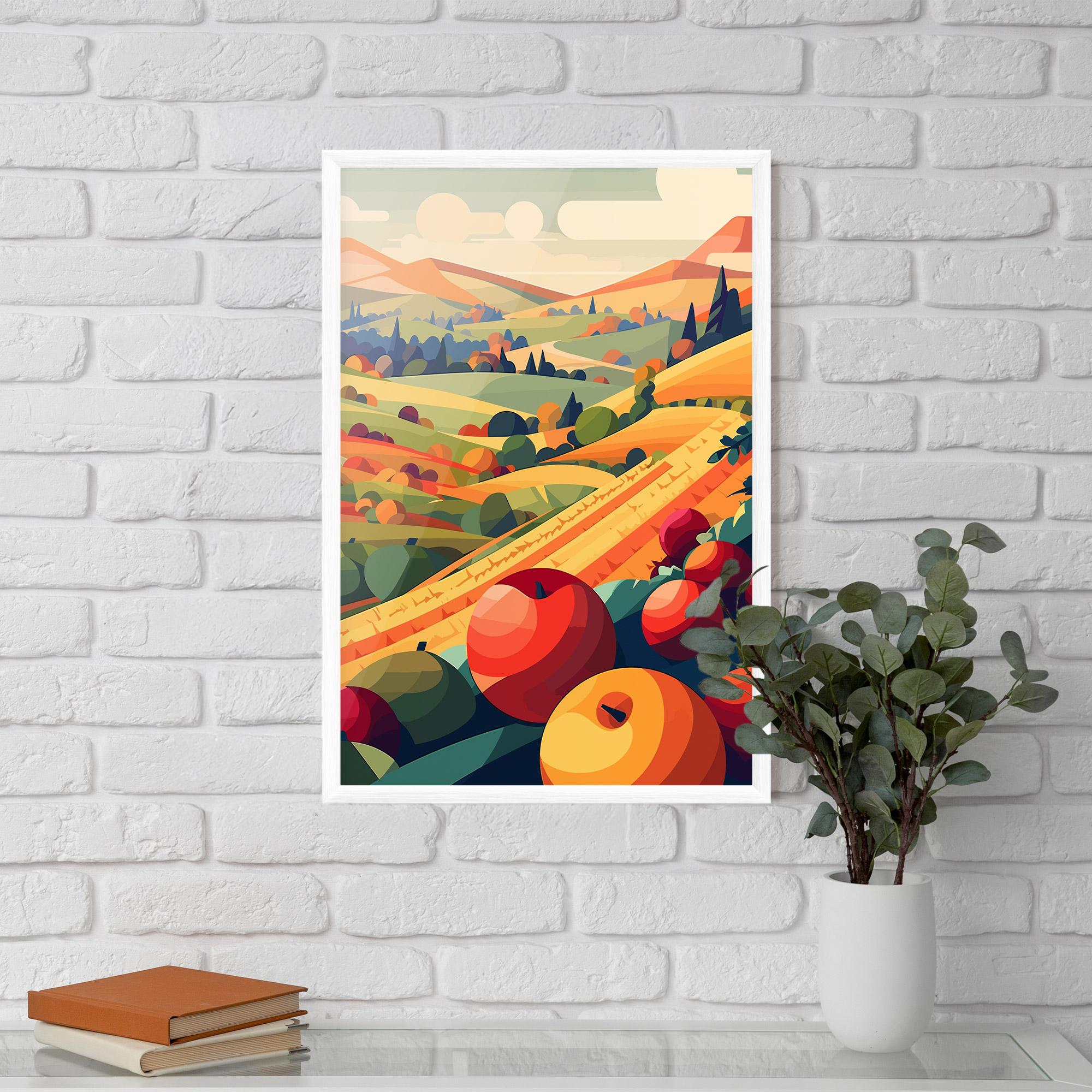 Keretezett Poszter Autumn Rural Fruits mockup 5