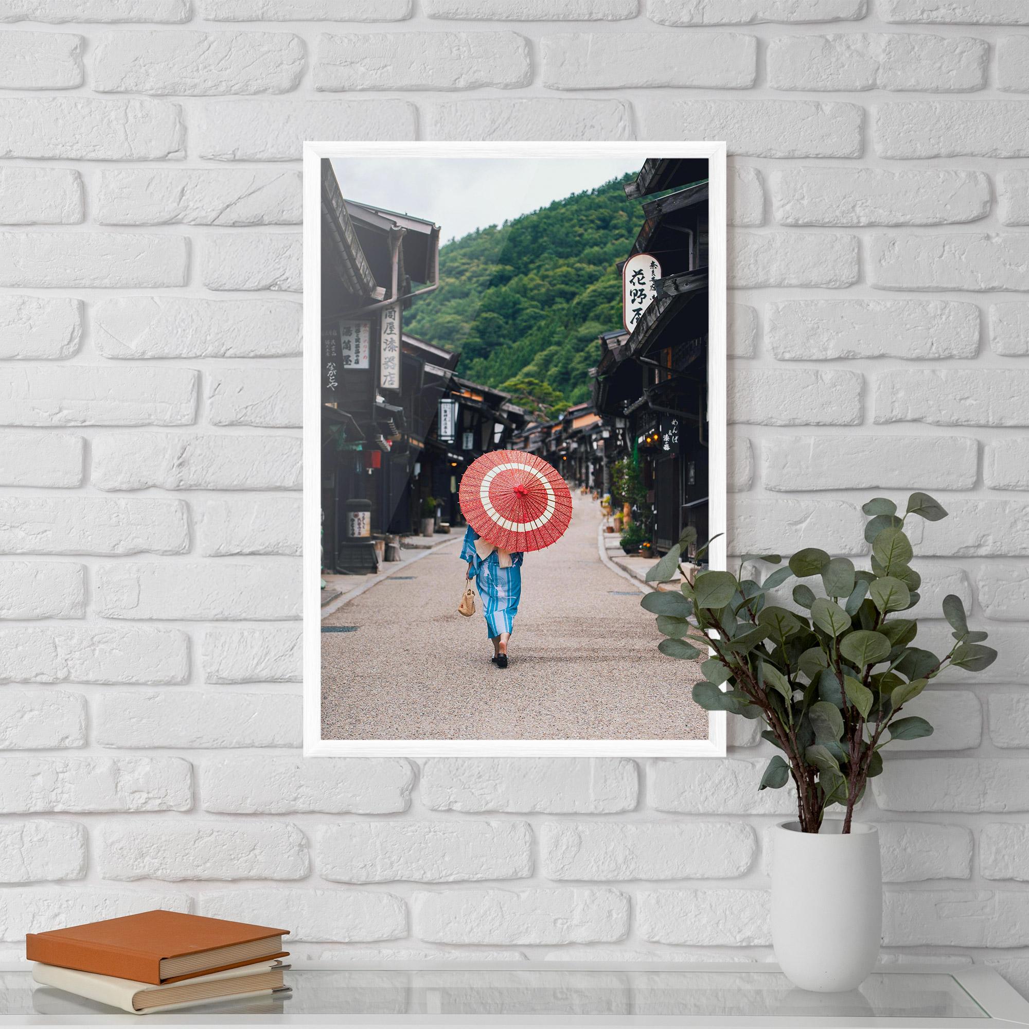 Keretezett Poszter China Roads mockup 5