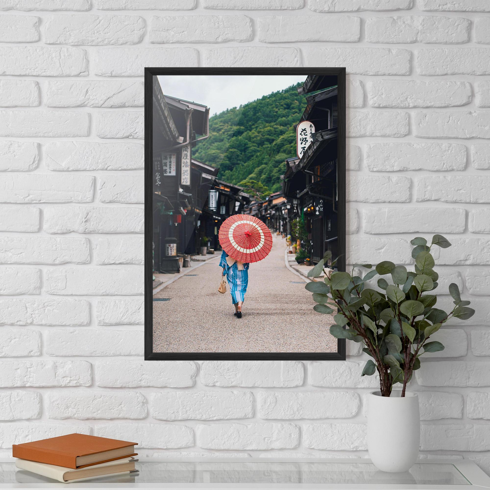 Keretezett Poszter China Roads mockup 5