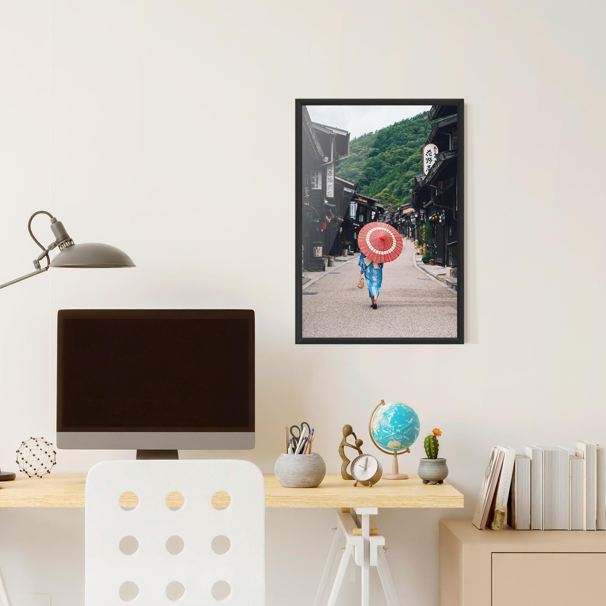 Keretezett Poszter China Roads mockup 6