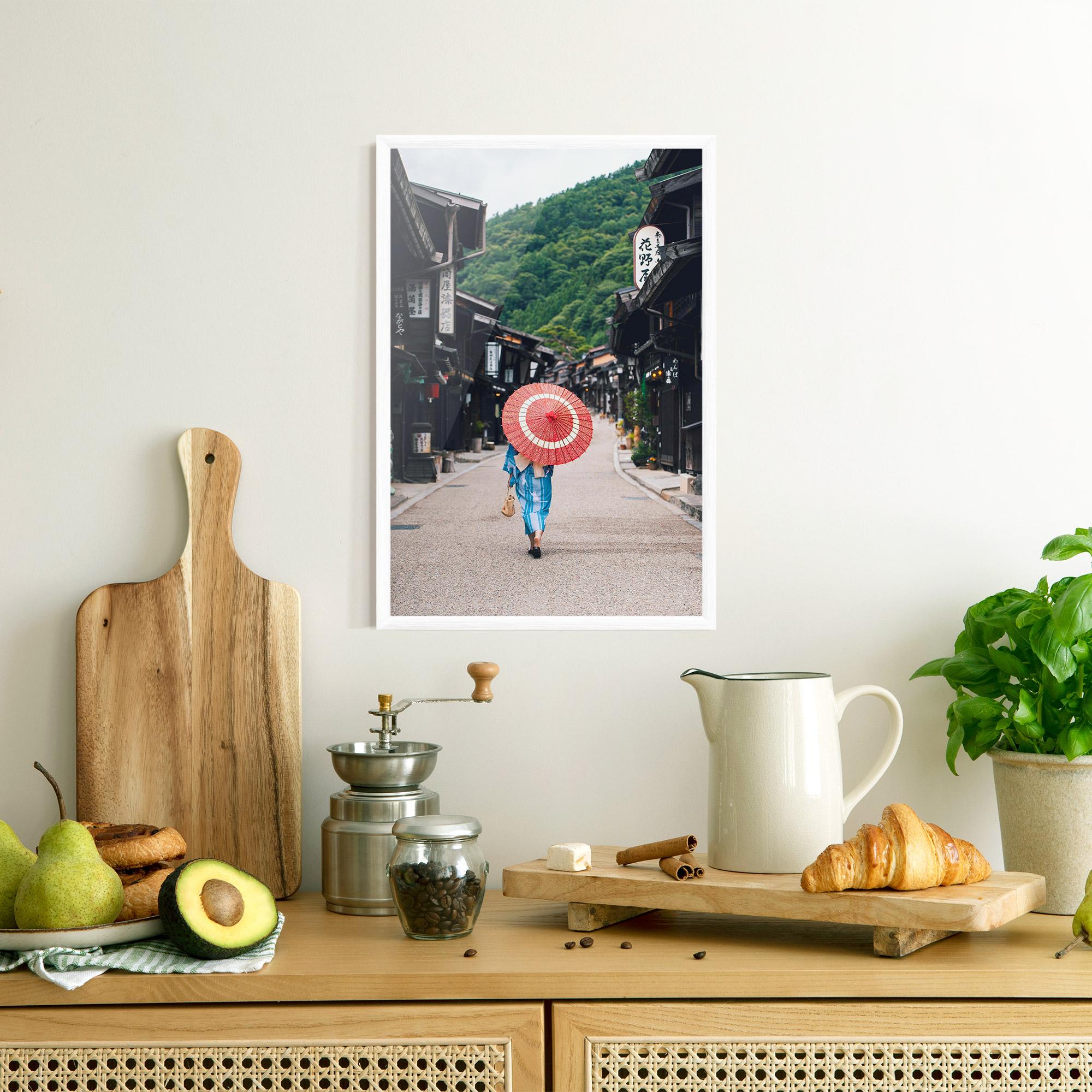 Keretezett Poszter China Roads mockup 8