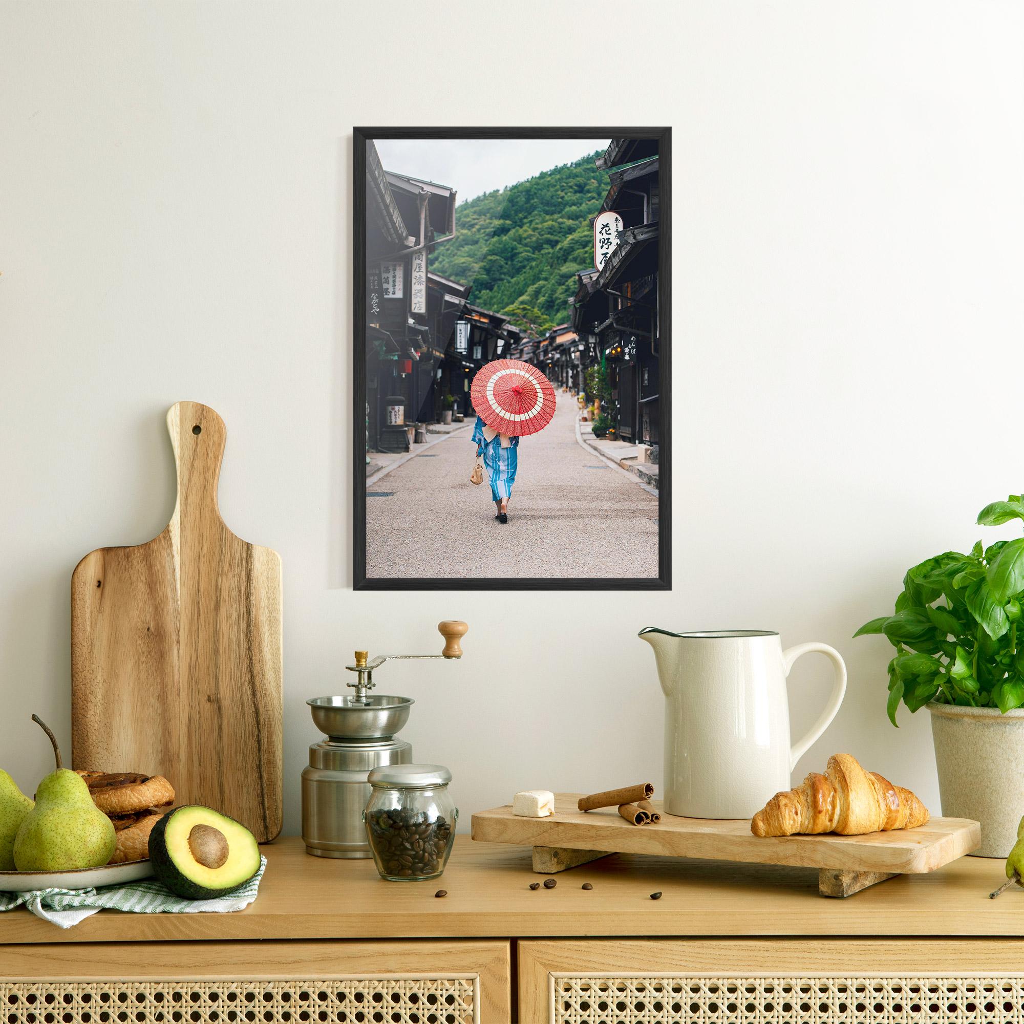 Keretezett Poszter China Roads mockup 8