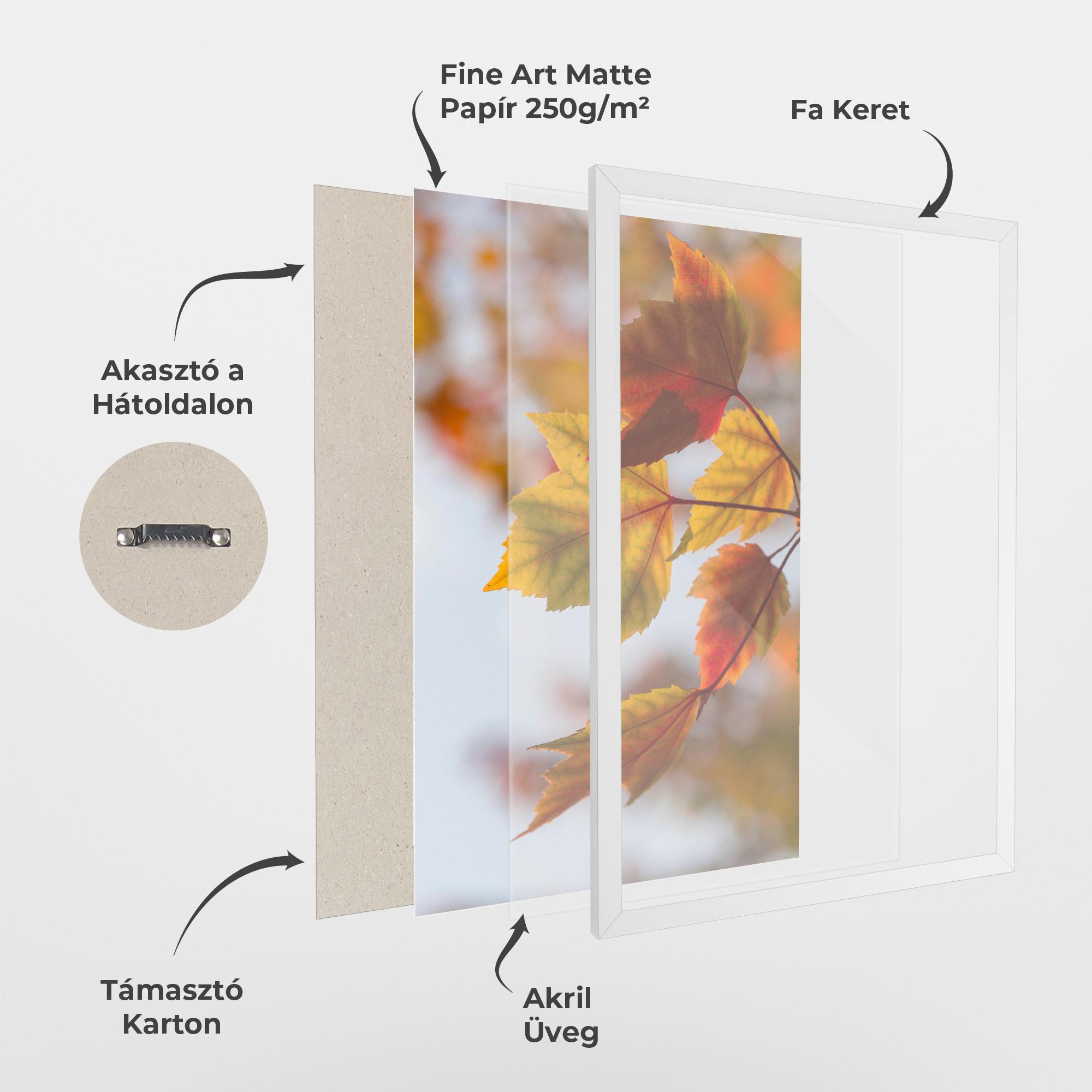 Keretezett Poszter Red Yellow Autumn mockup 1