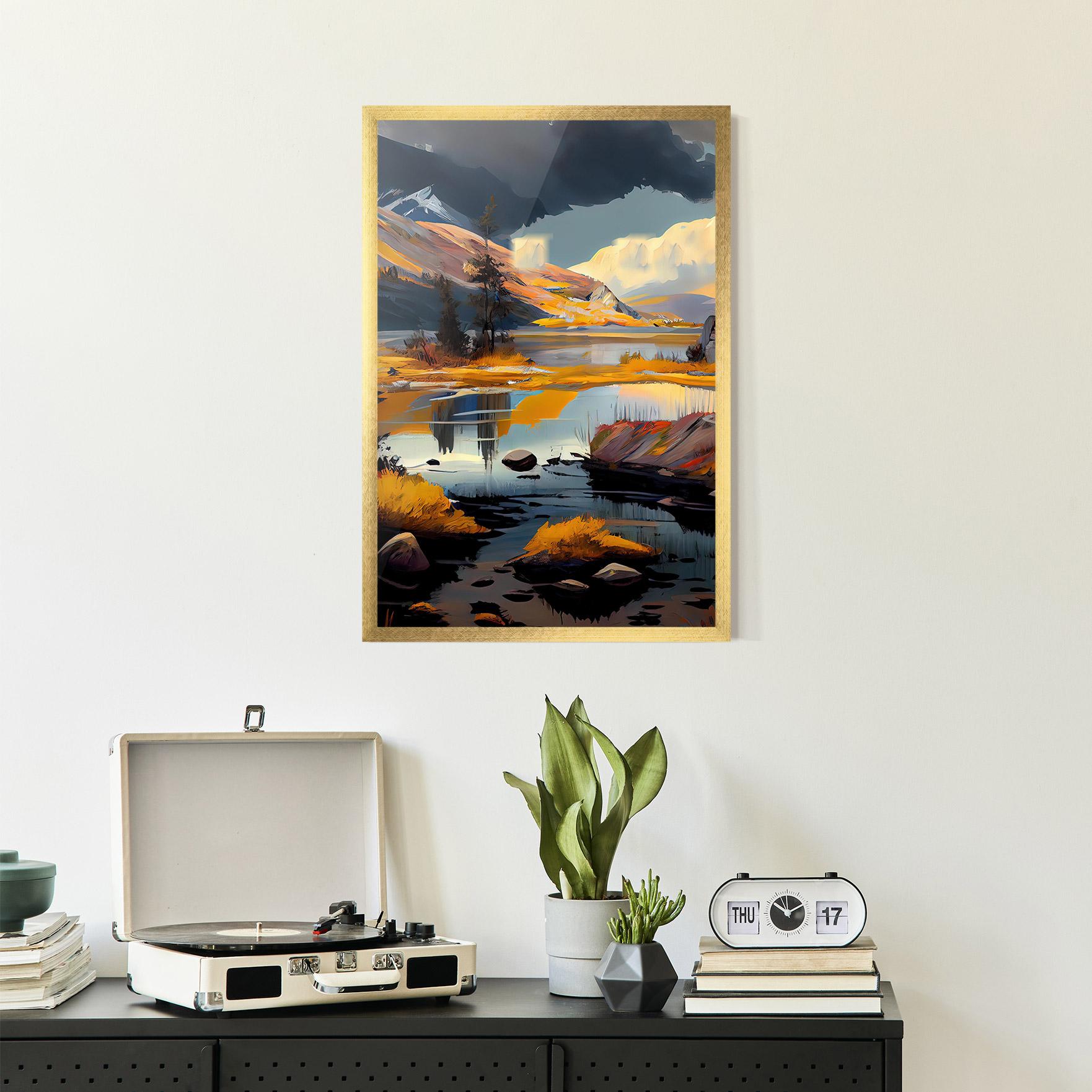 Keretezett Poszter Autumn Landscape mockup 2