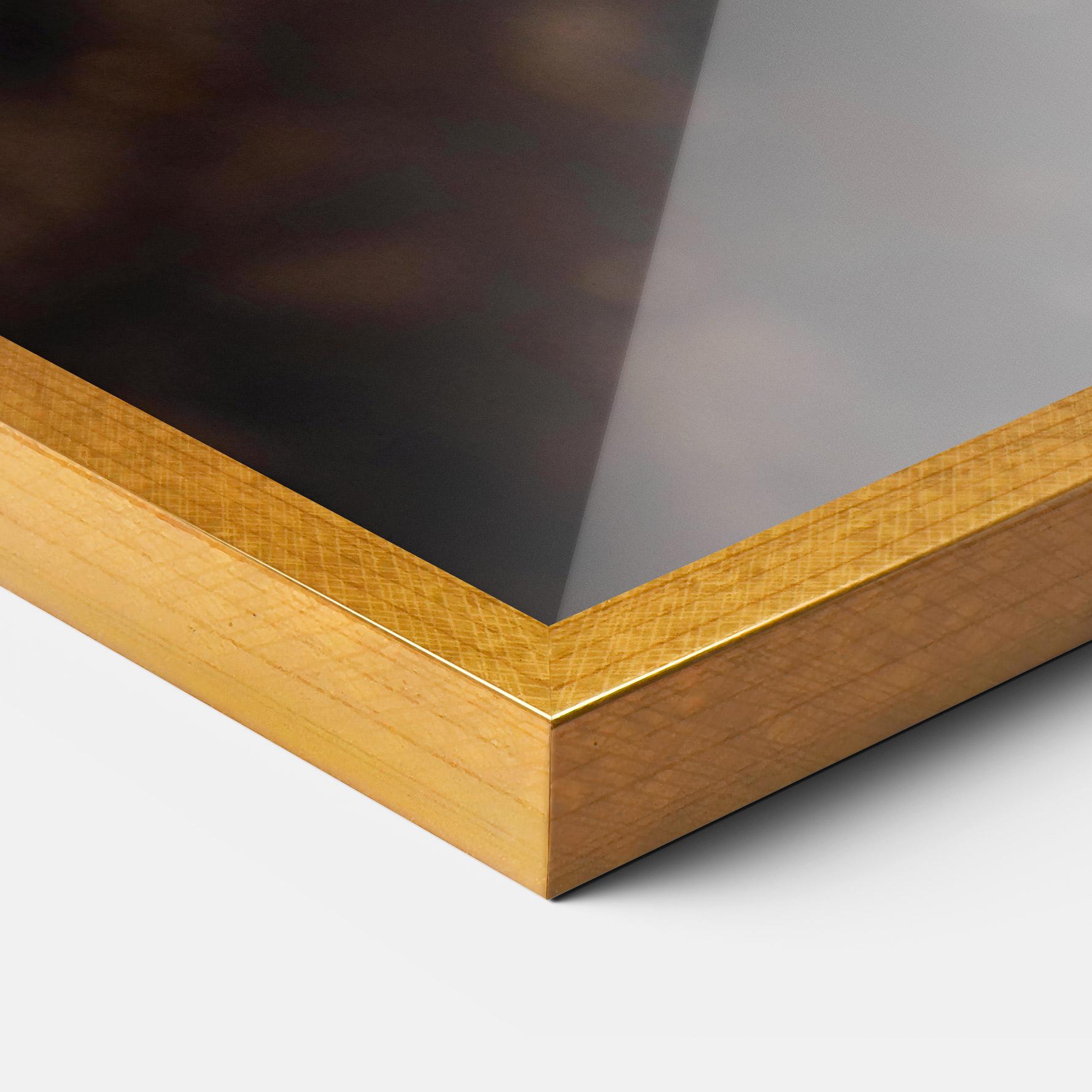 Keretezett Poszter Autumn Brown Leaf mockup 3