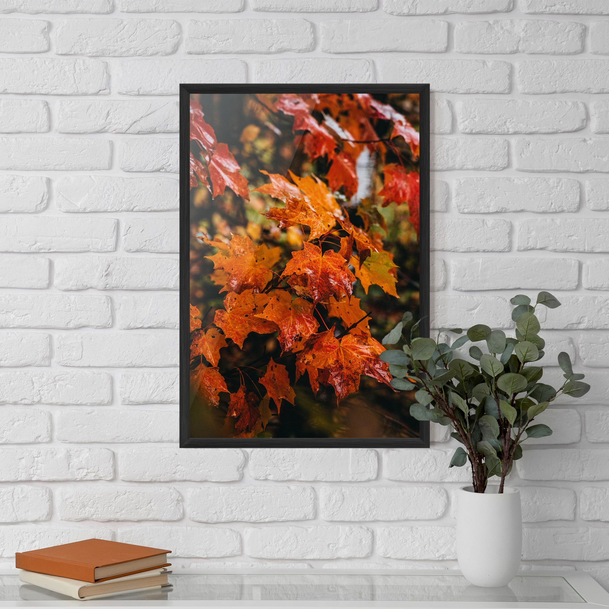 Orange Autumn Leaves mockup 5