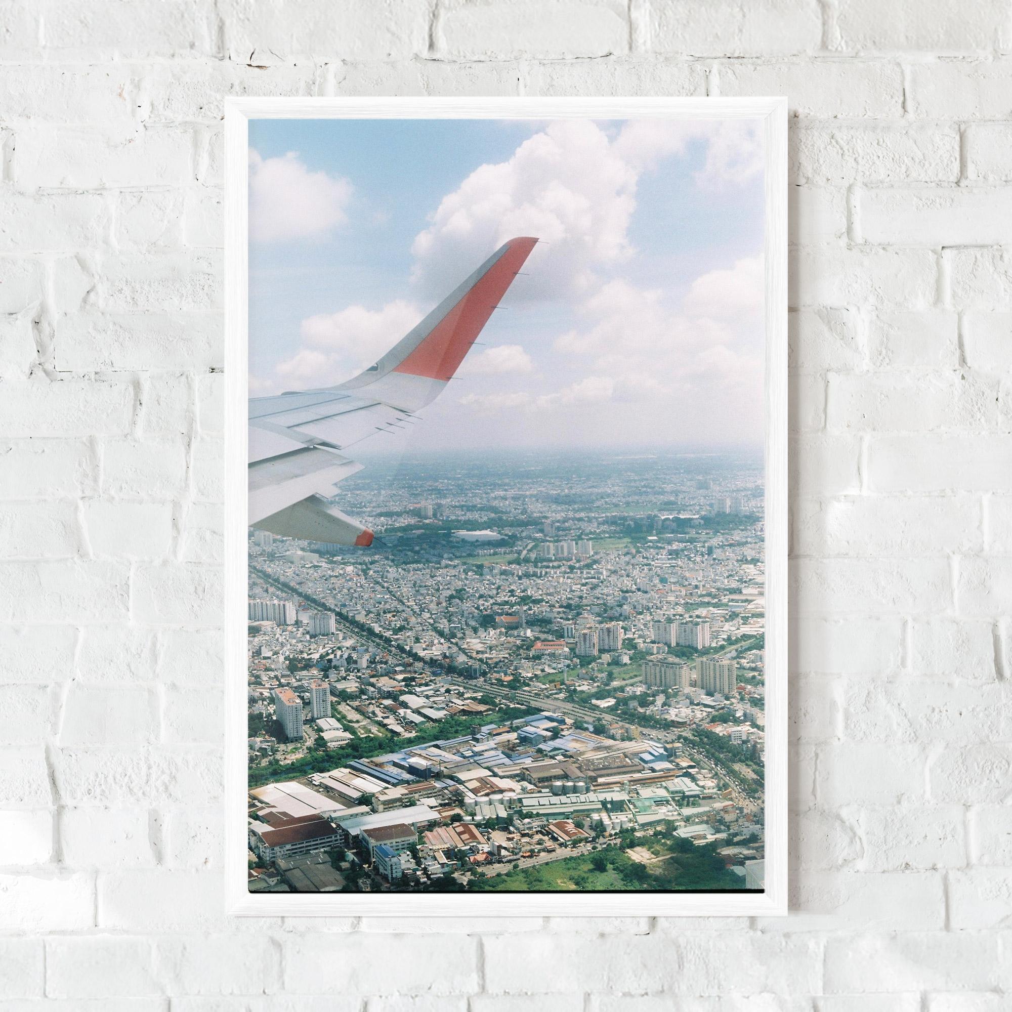 Keretezett Poszter Airplane View mockup 0
