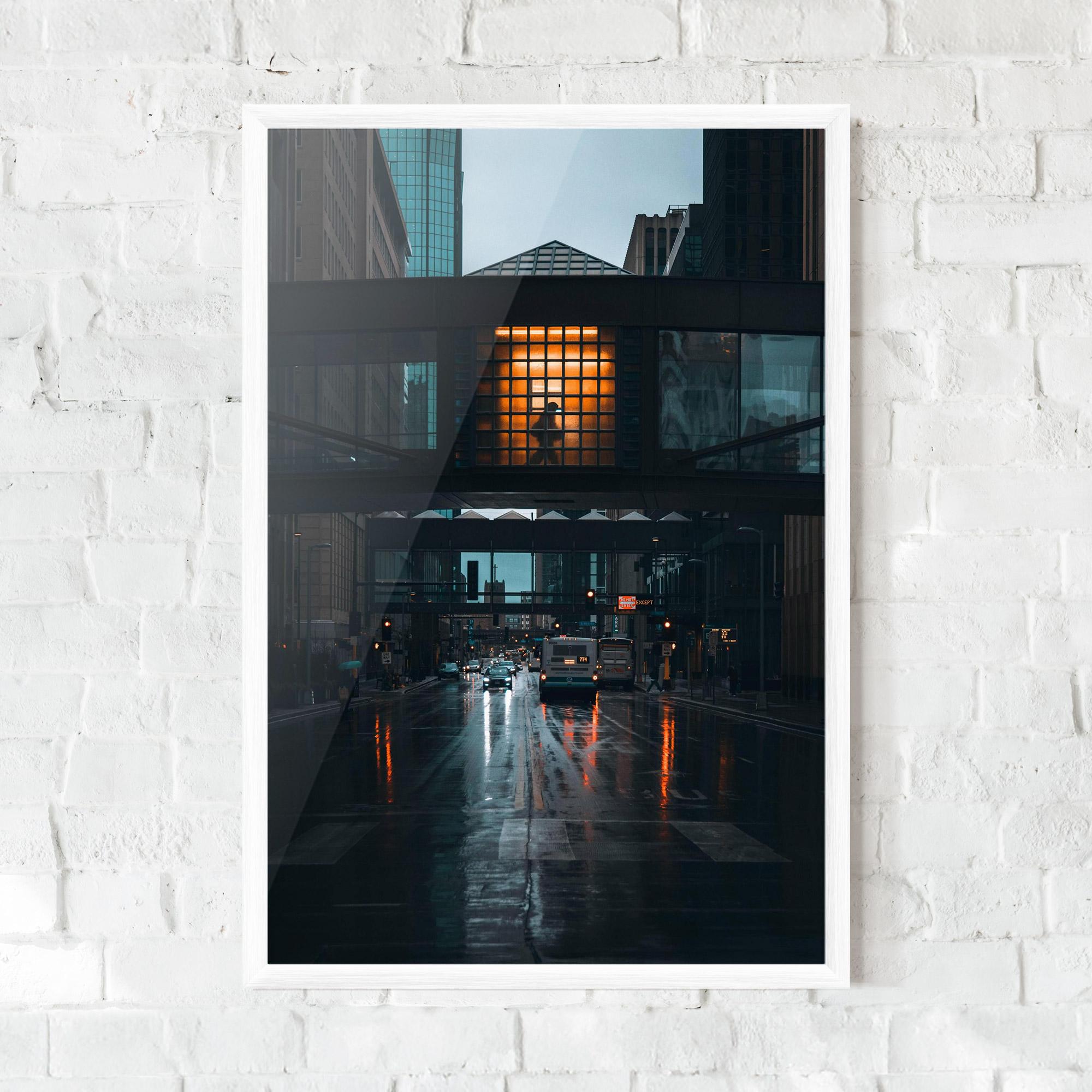 Keretezett Poszter Worm Light Building mockup 0