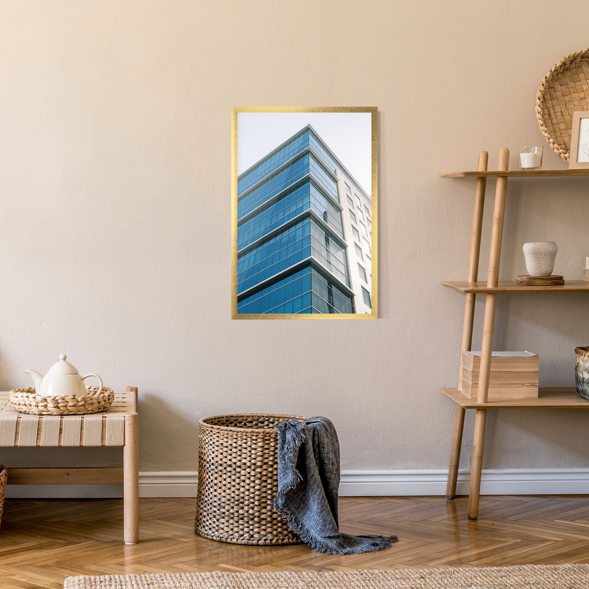 Blue Glass Tower mockup 9
