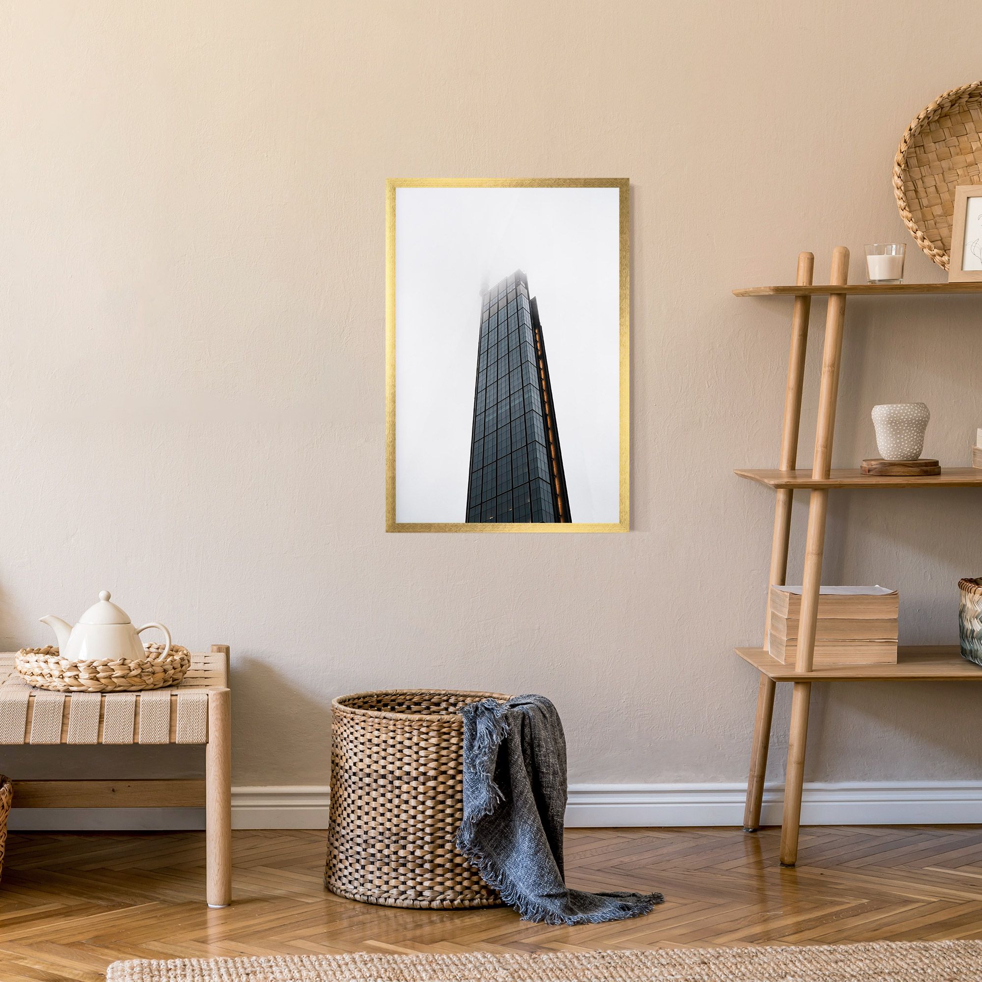 Foggy High Building mockup 9