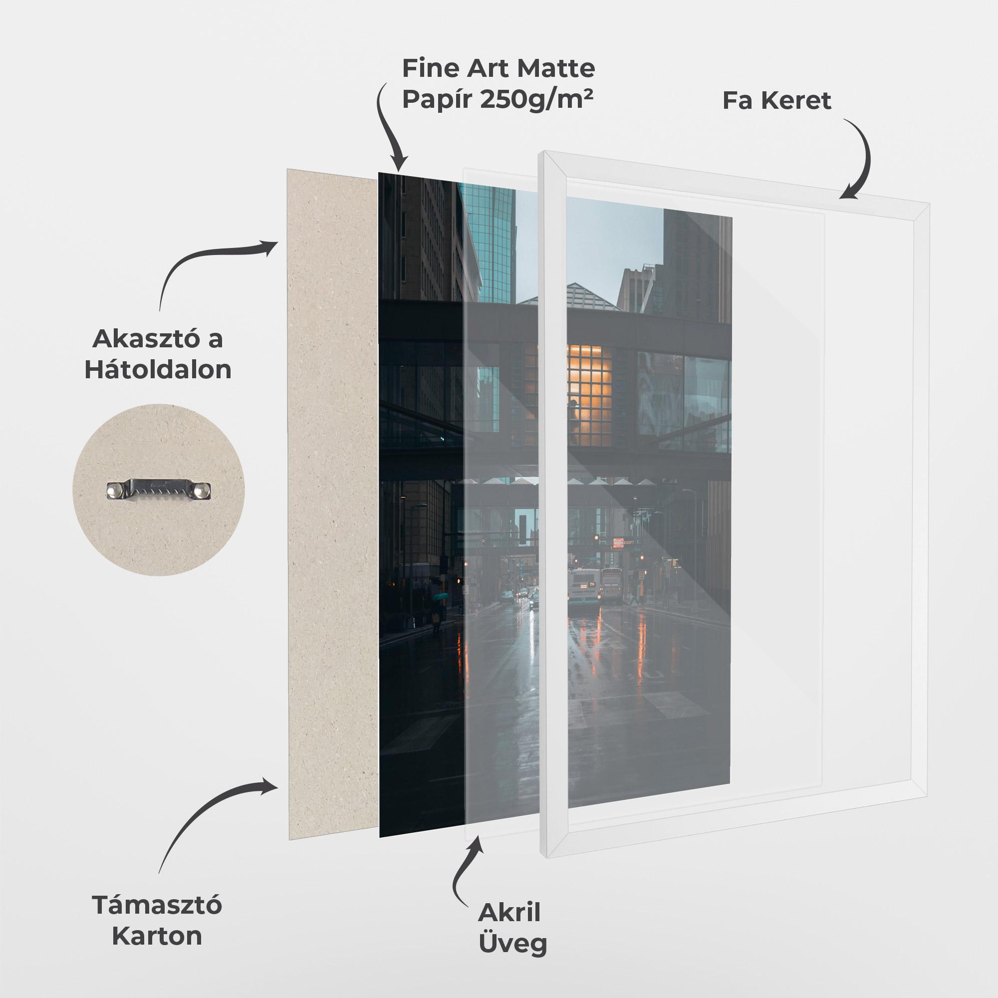 Keretezett Poszter Worm Light Building mockup 1