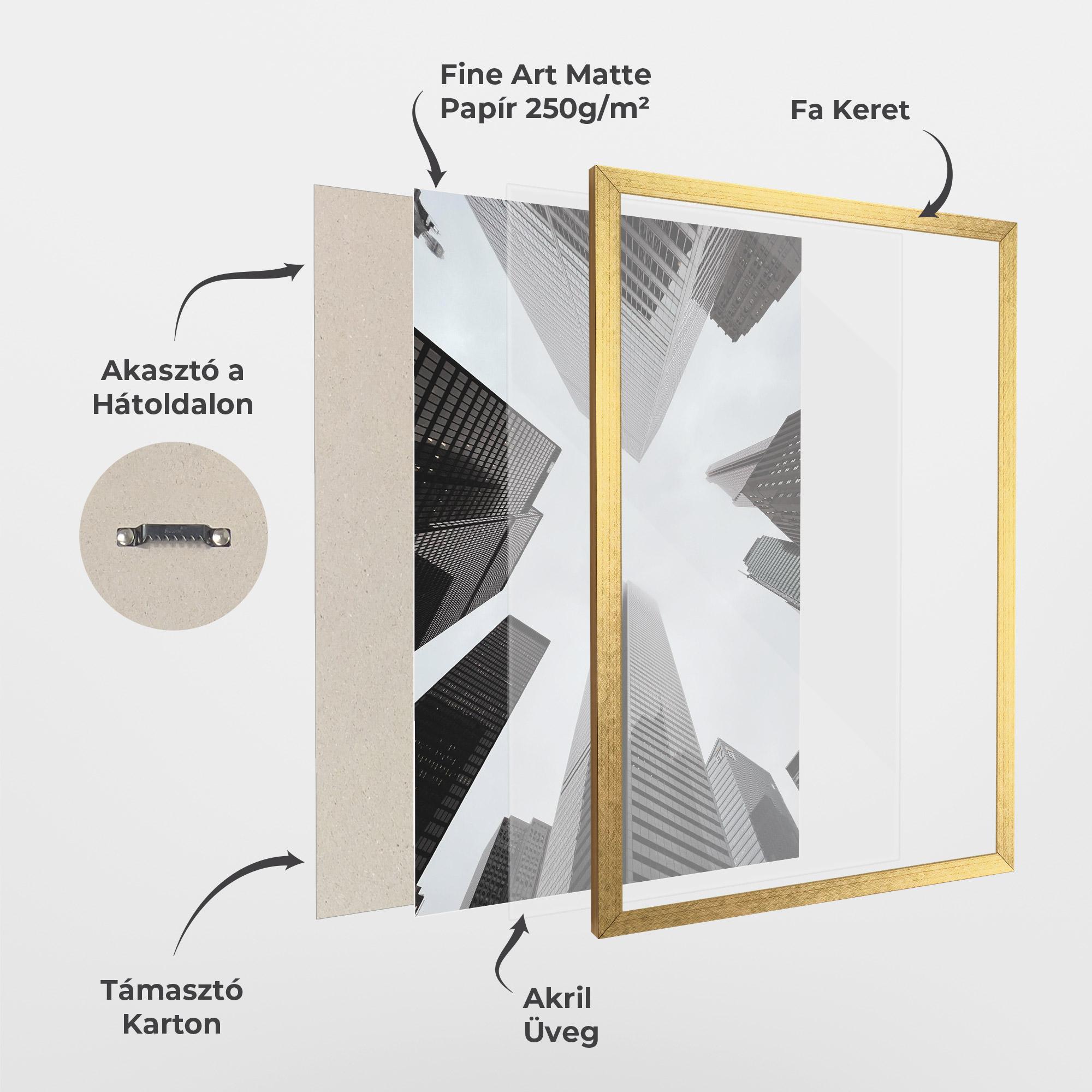 Keretezett Poszter High Grey Building mockup 1