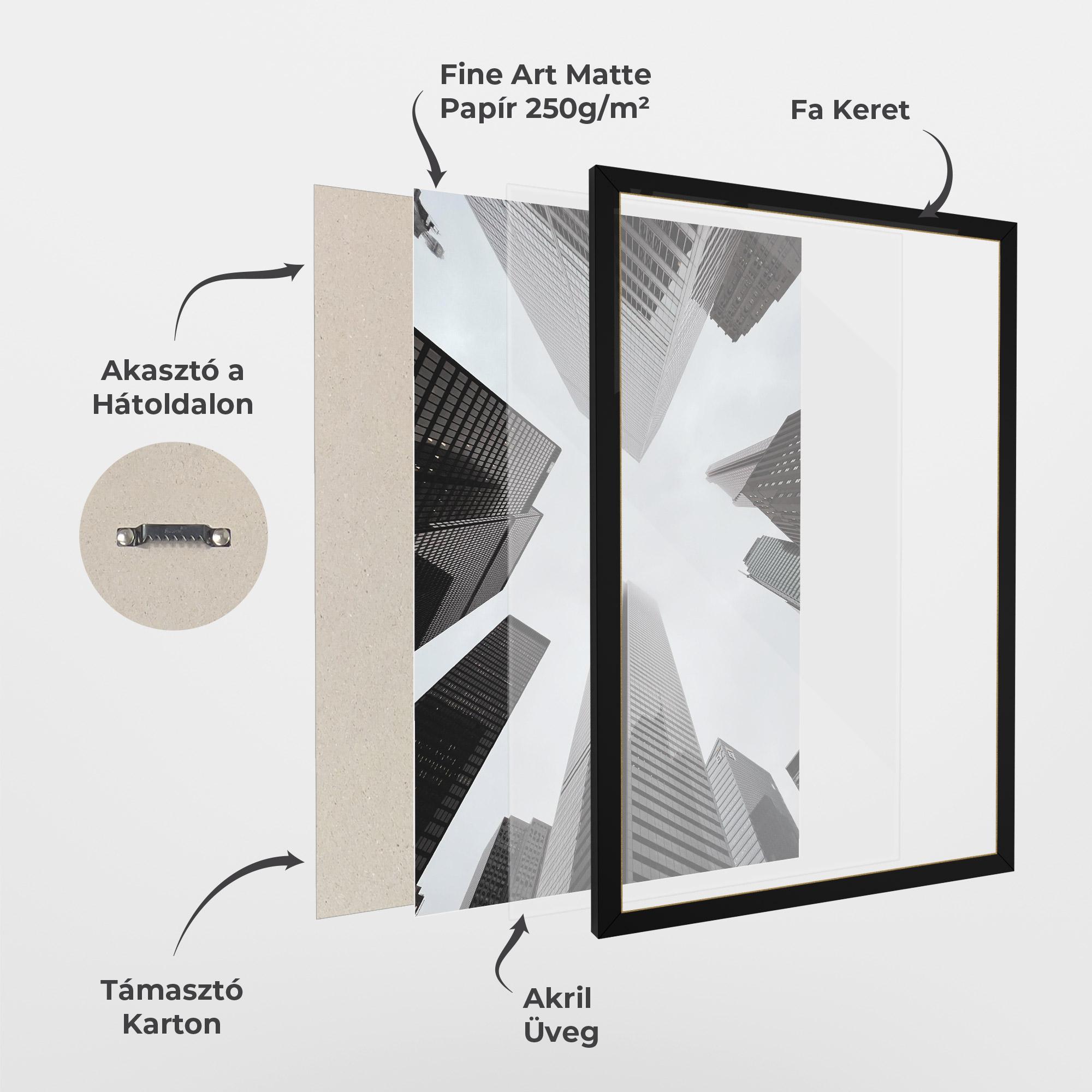 Keretezett Poszter High Grey Building mockup 1