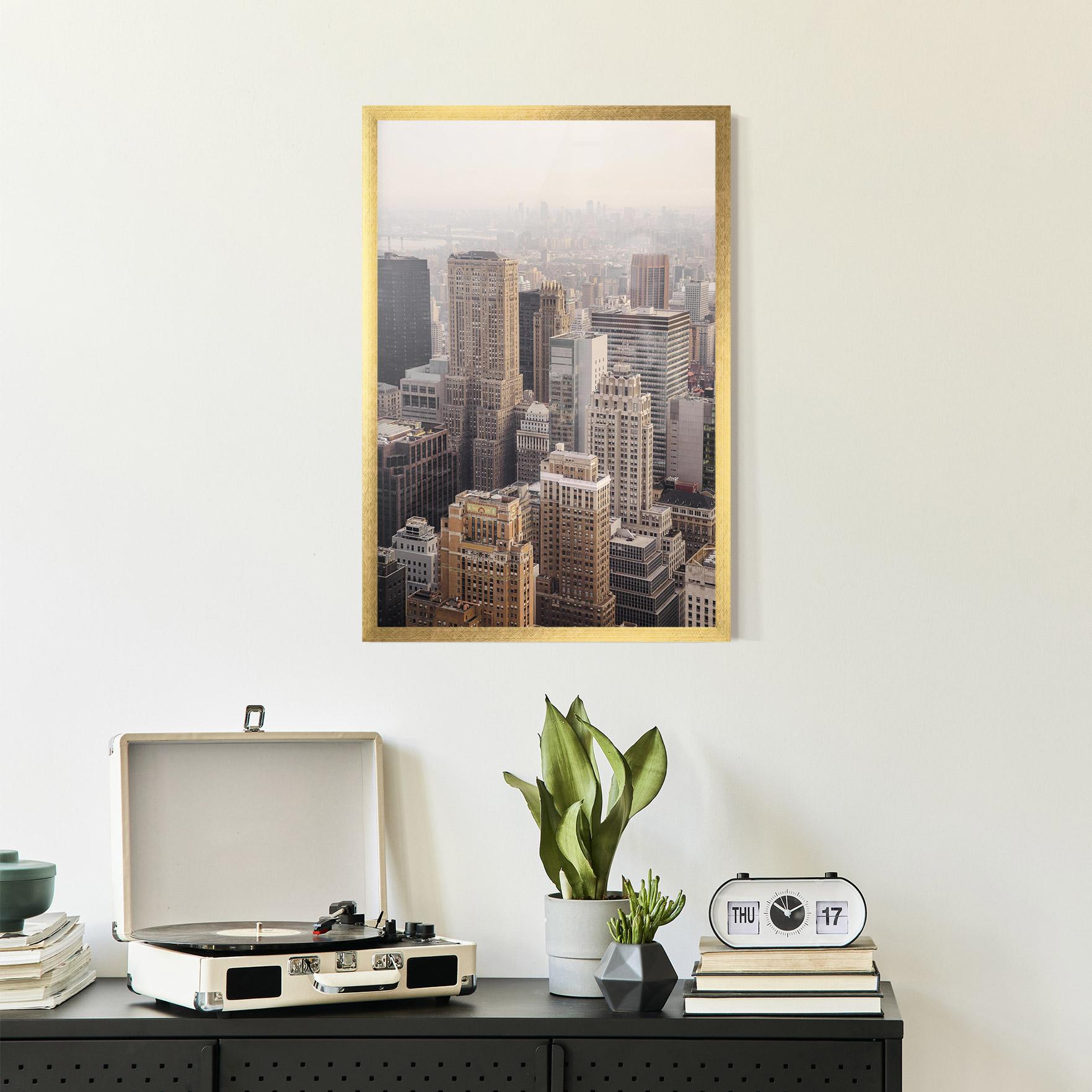 Keretezett Poszter Cream Tower mockup 2