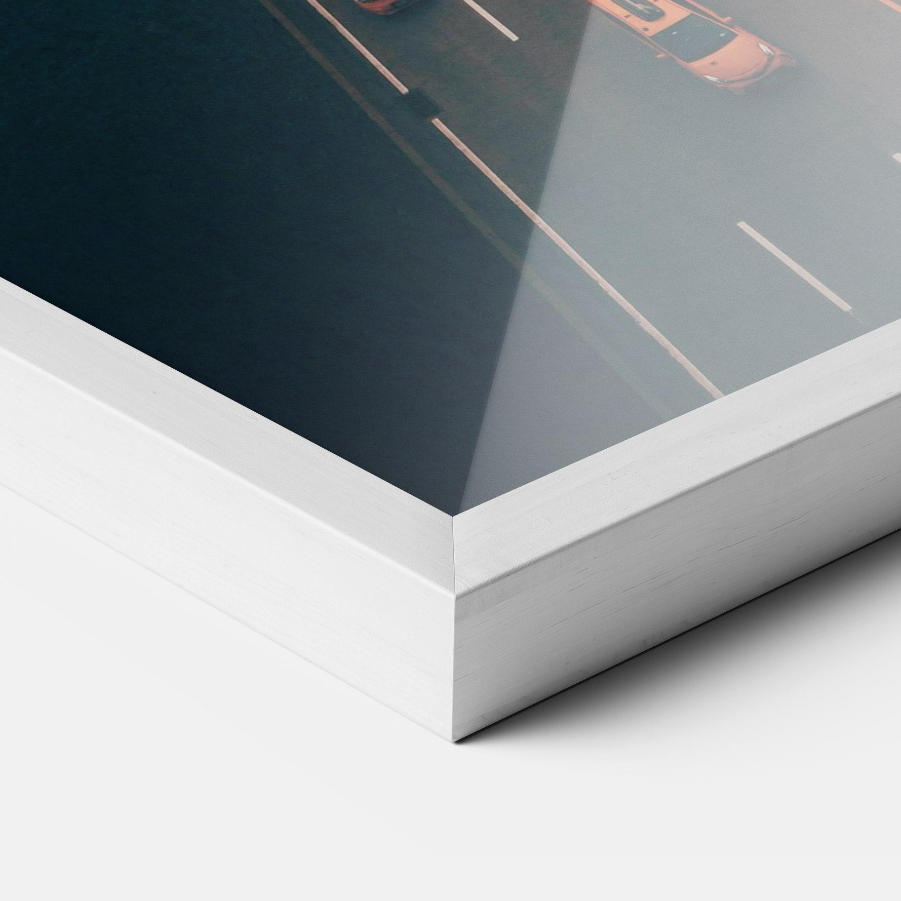 Keretezett Poszter Above City mockup 3