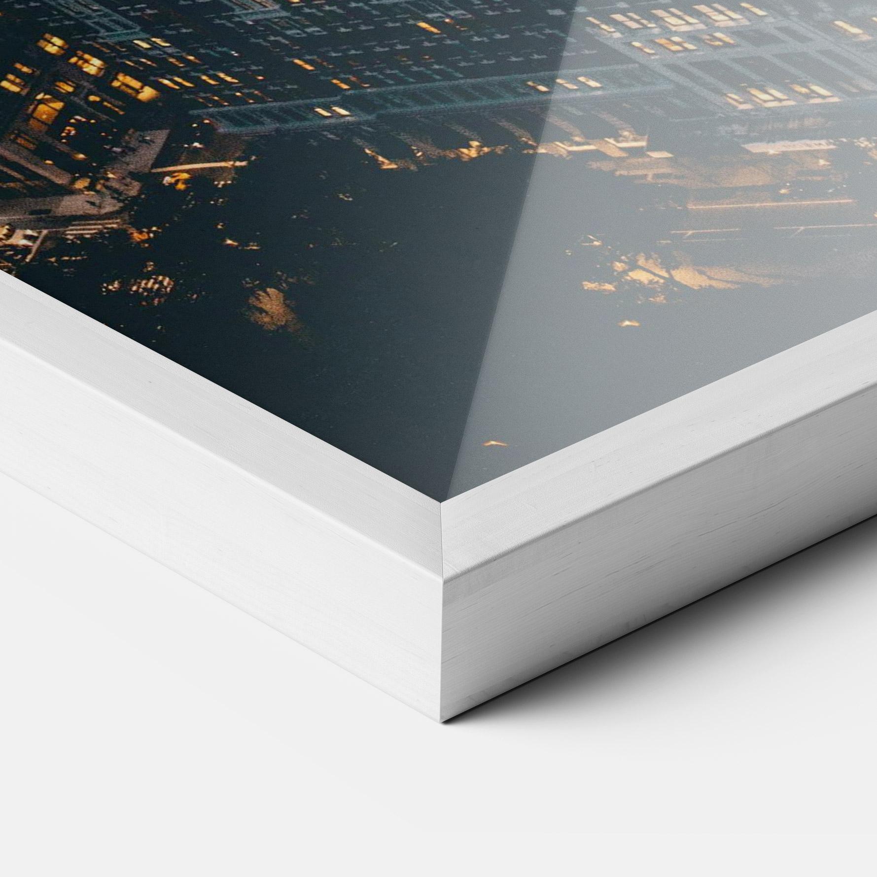 Keretezett Poszter City Night mockup 3