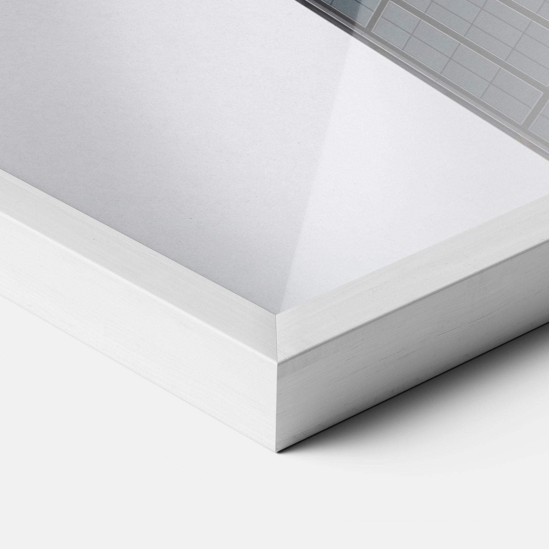 Keretezett Poszter Foggy High Building mockup 3