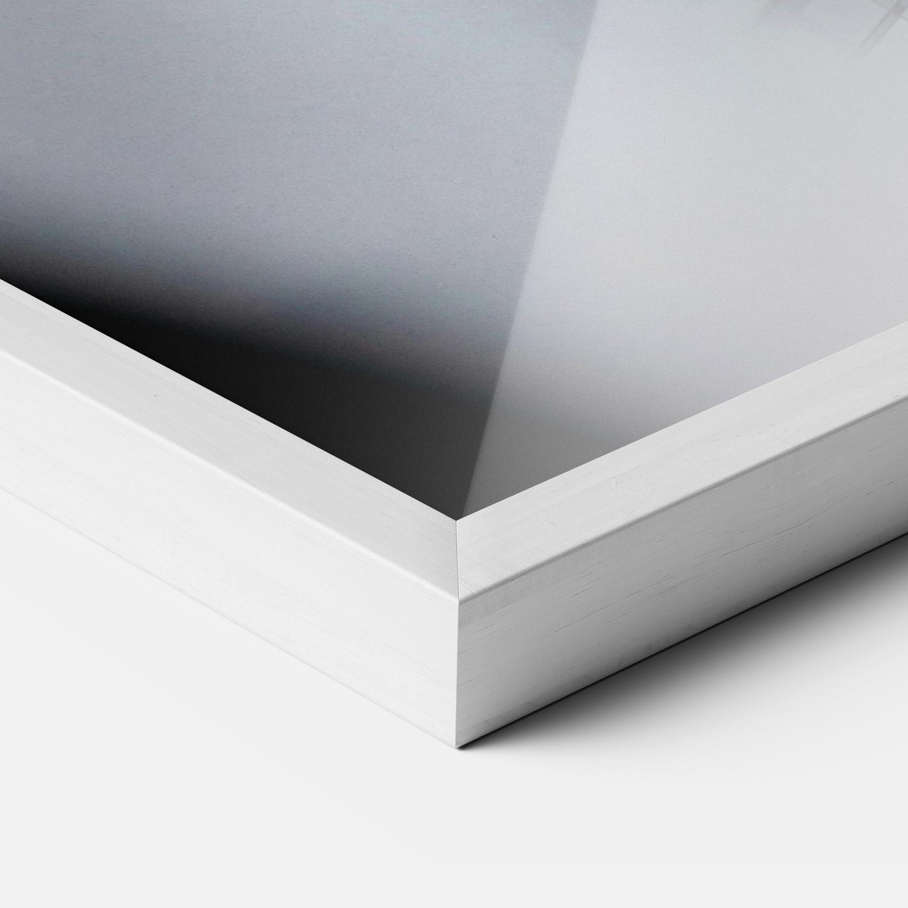 Keretezett Poszter Grey White Building mockup 3