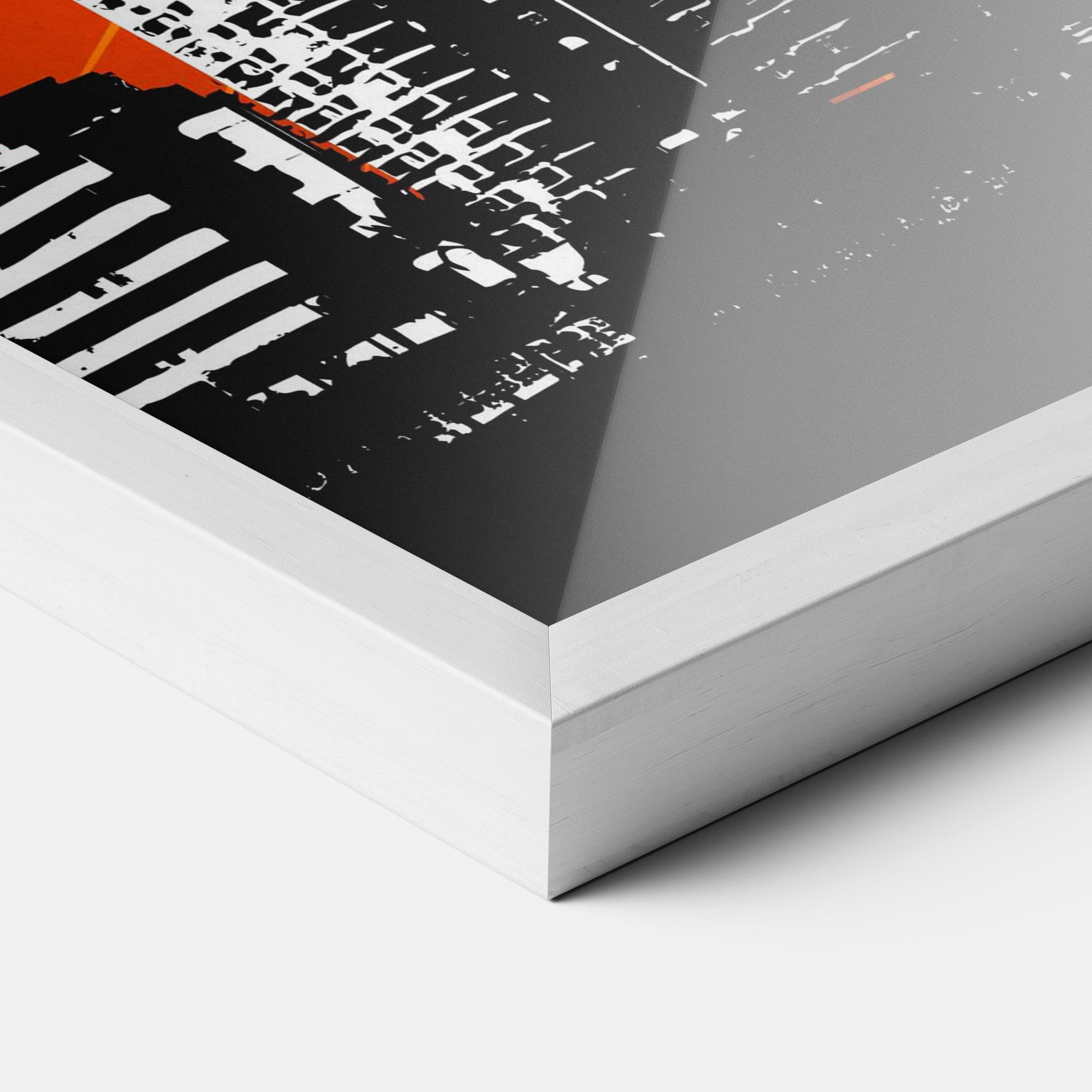 Keretezett Poszter Sunset Building mockup 3