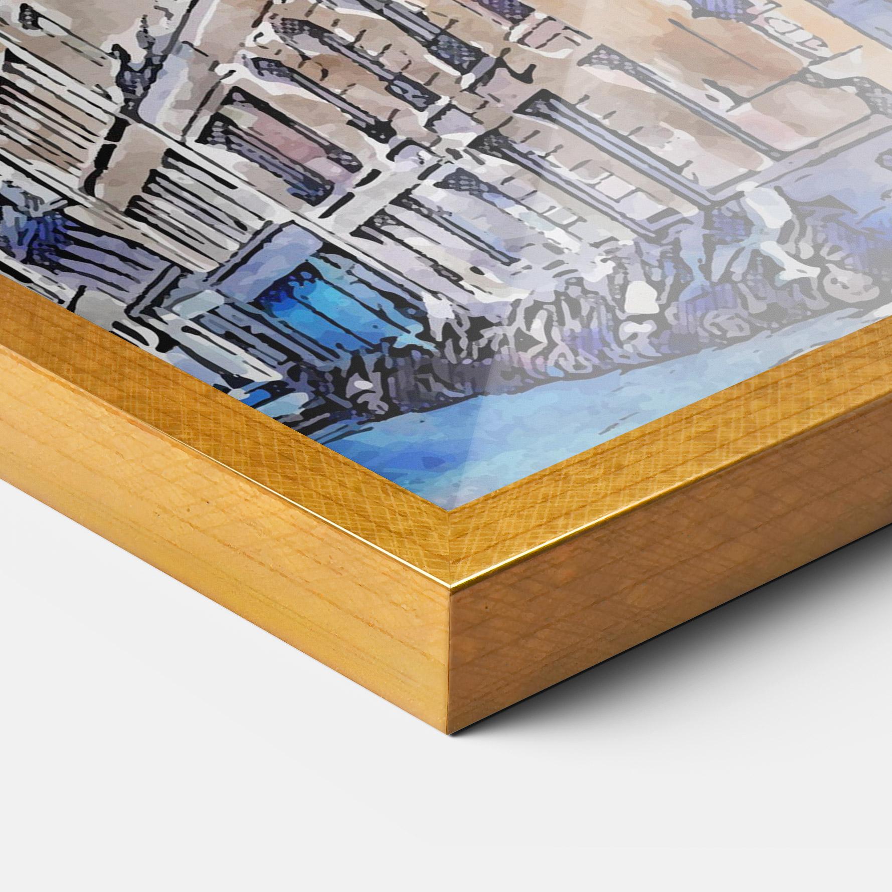 Keretezett Poszter Paris Painting mockup 3