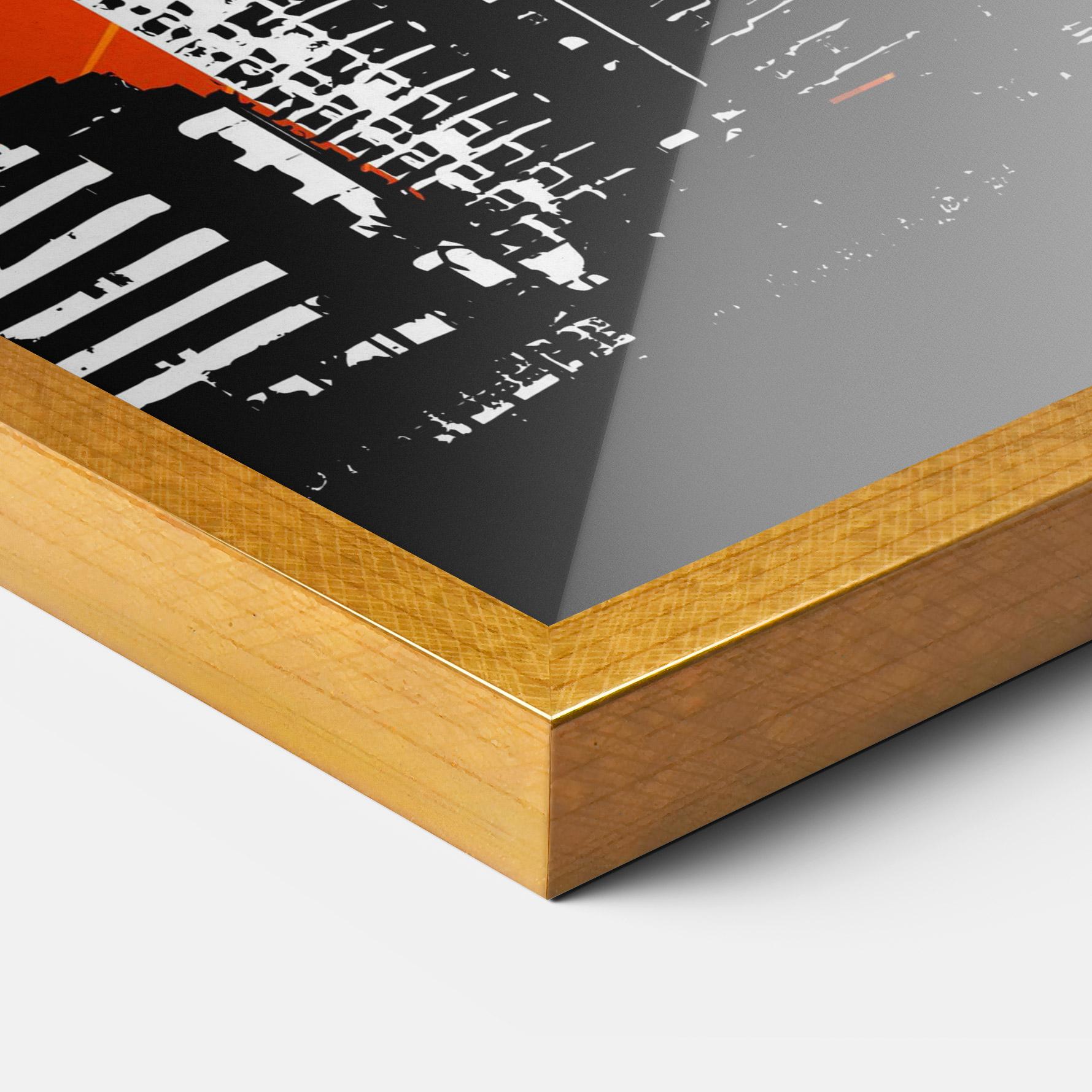 Keretezett Poszter Sunset Building mockup 3