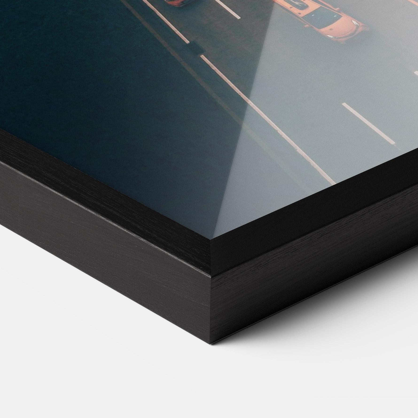 Keretezett Poszter Above City mockup 3