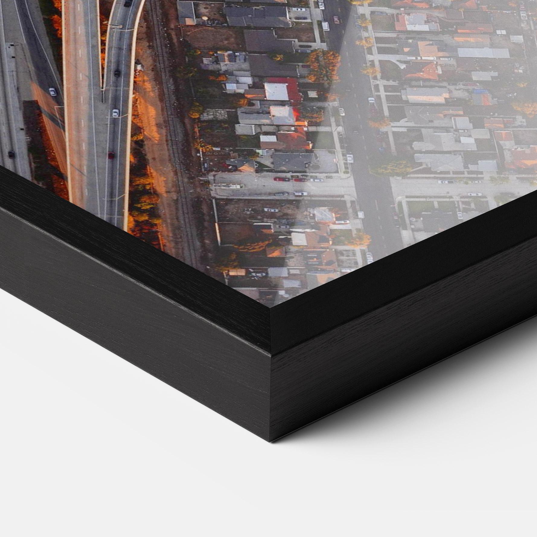 Keretezett Poszter Big Road City mockup 3