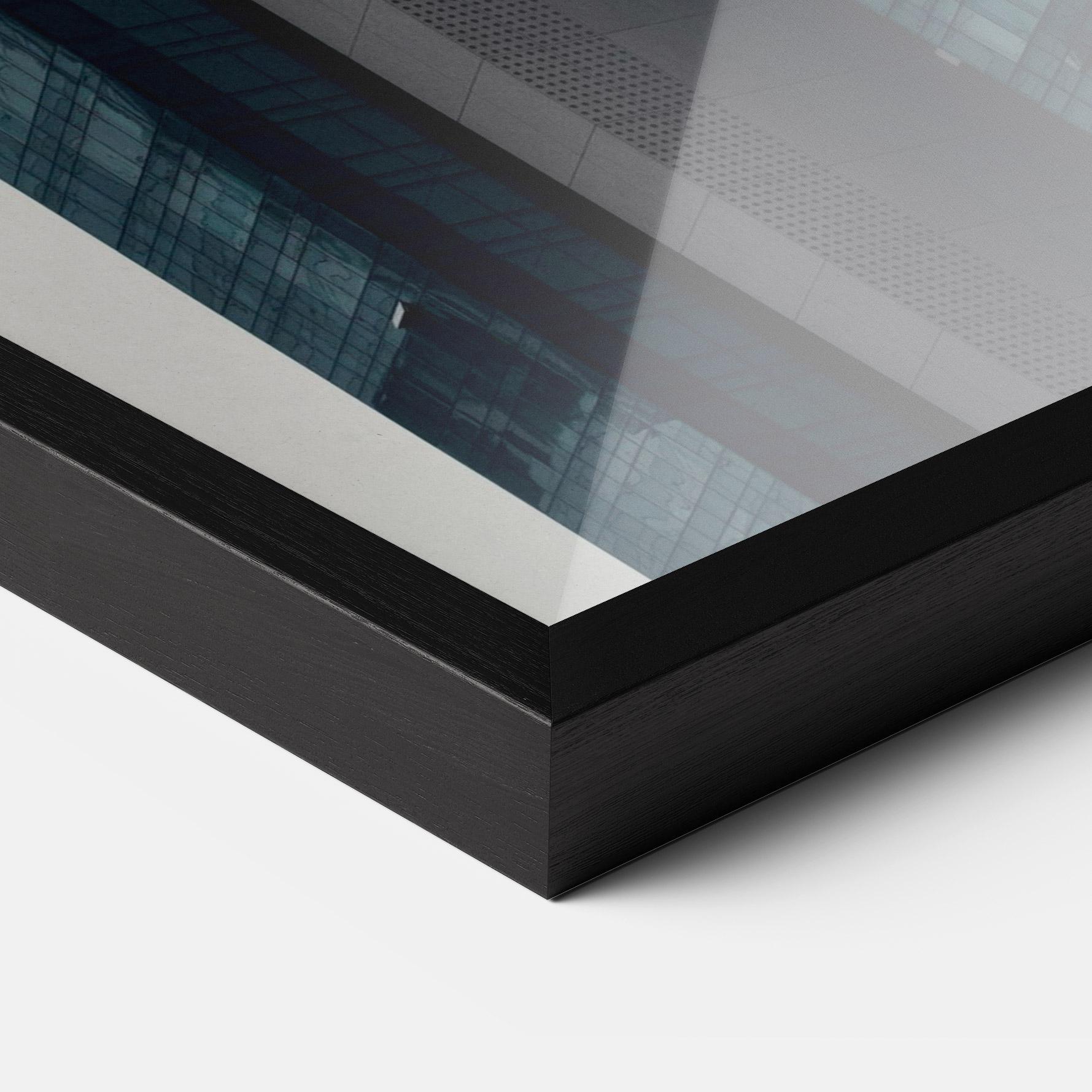 Keretezett Poszter Blue High Building mockup 3