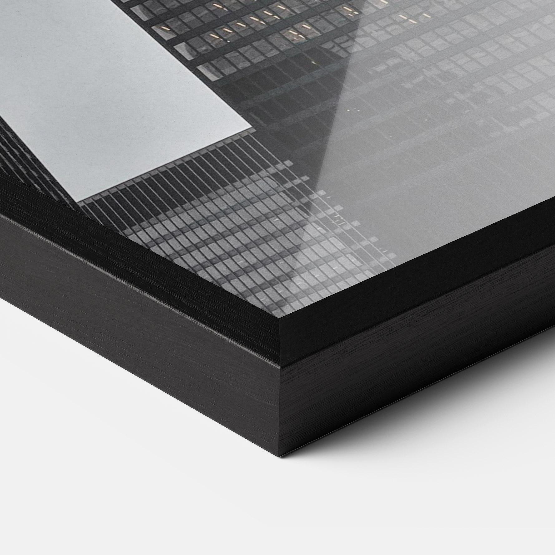 Keretezett Poszter Grey High Building mockup 3