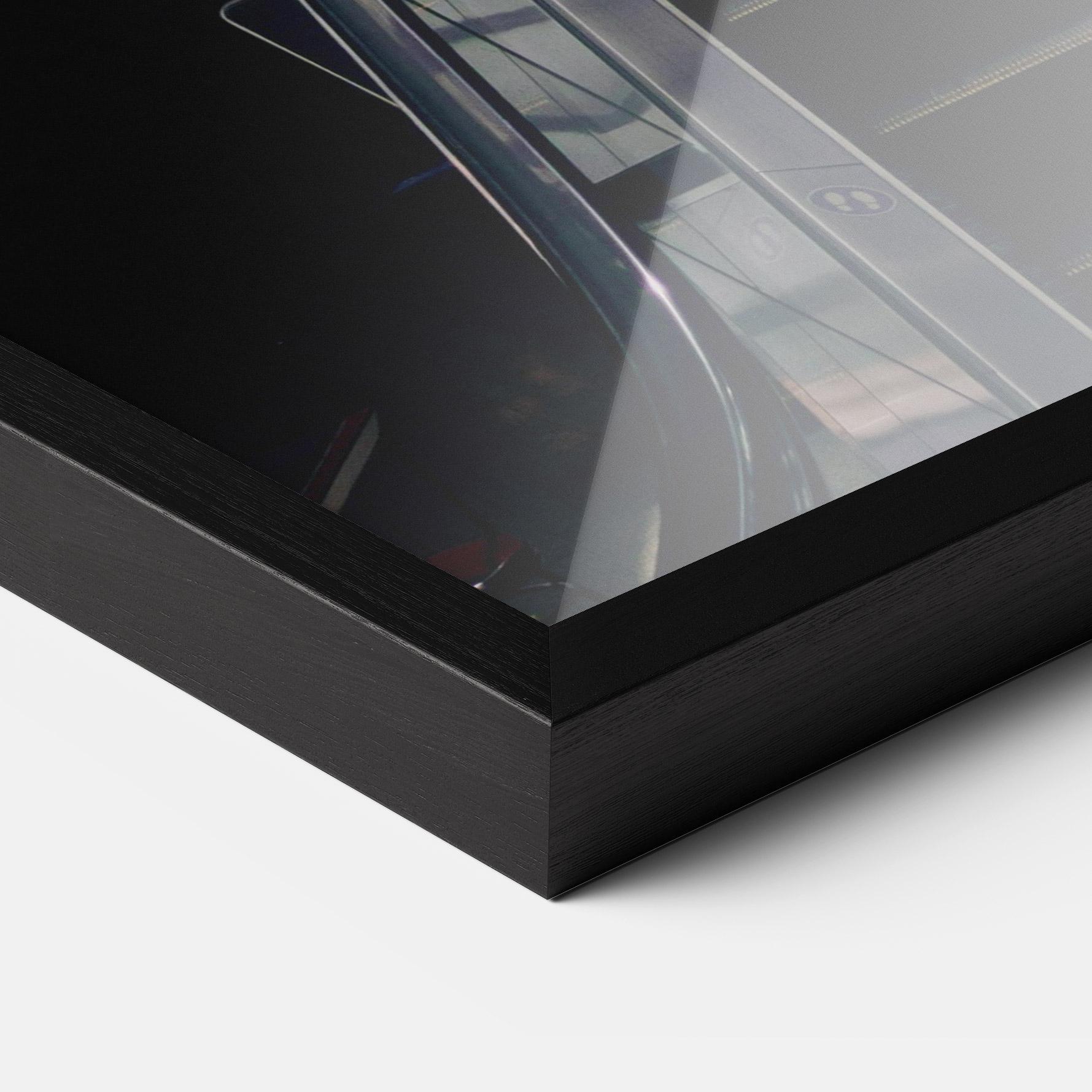 Keretezett Poszter Grey Stairs Building mockup 3