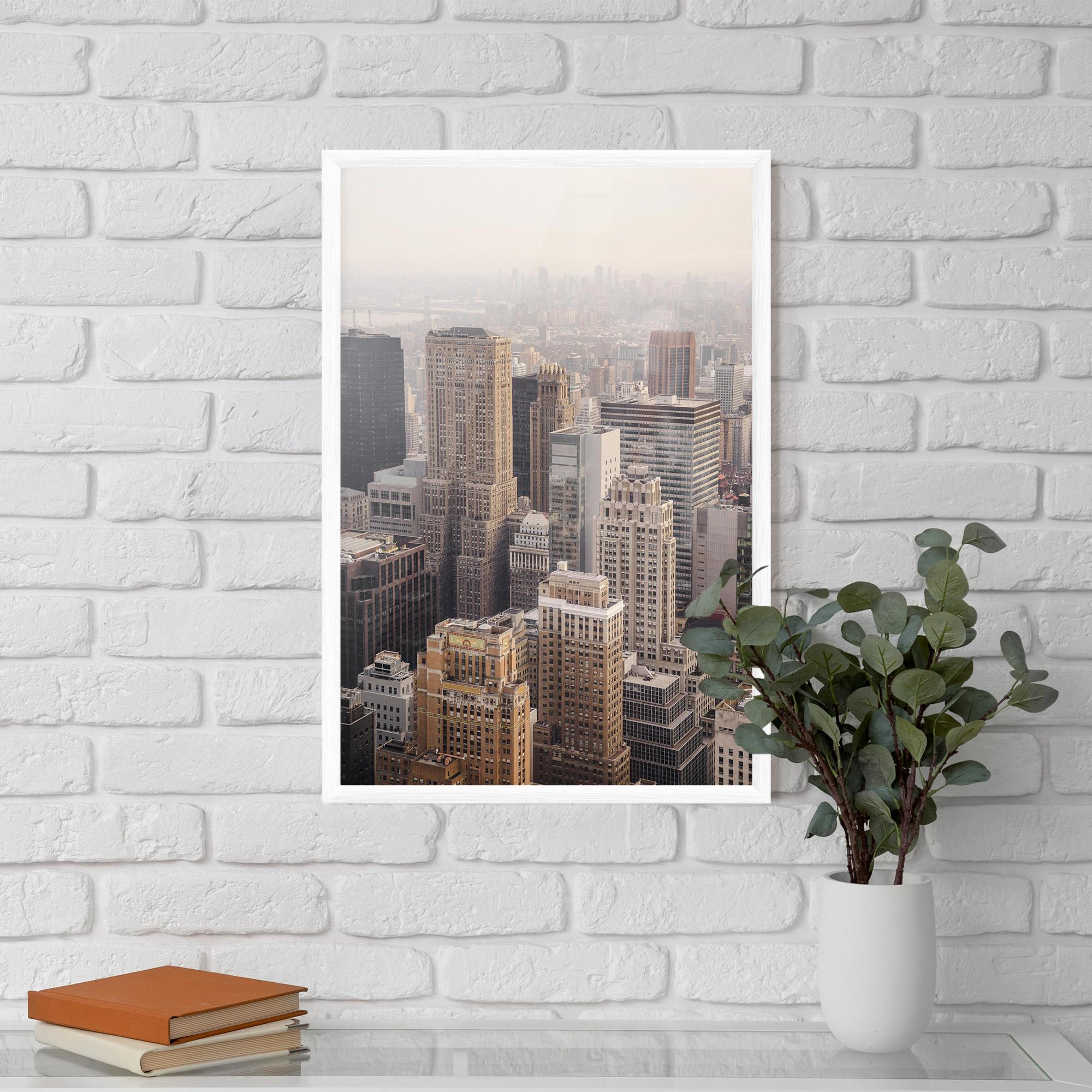 Keretezett Poszter Cream Tower mockup 5