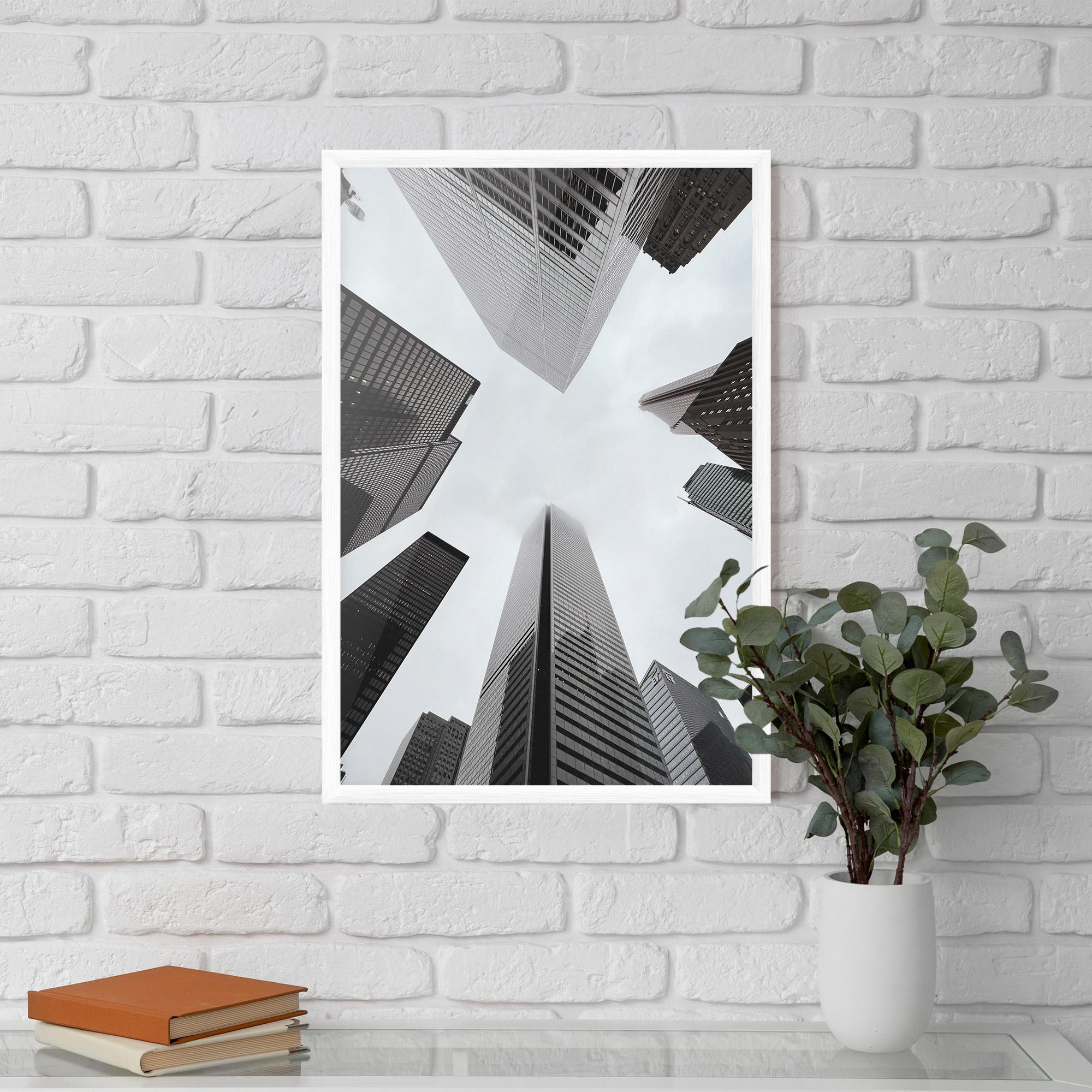 Keretezett Poszter High Grey Building mockup 5