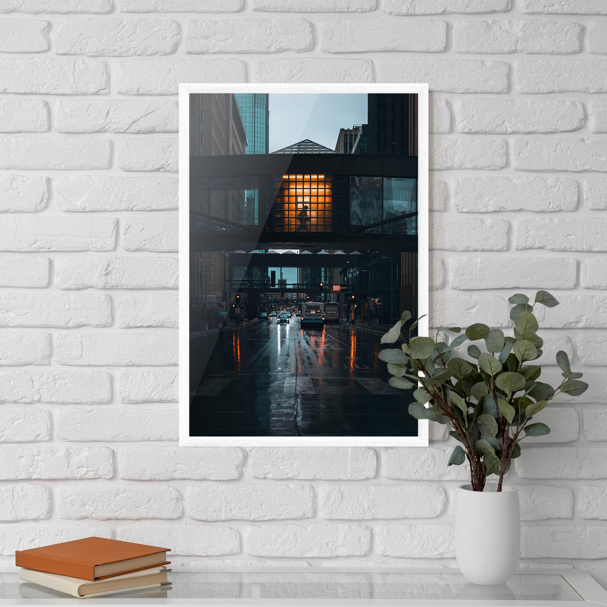 Keretezett Poszter Worm Light Building mockup 5