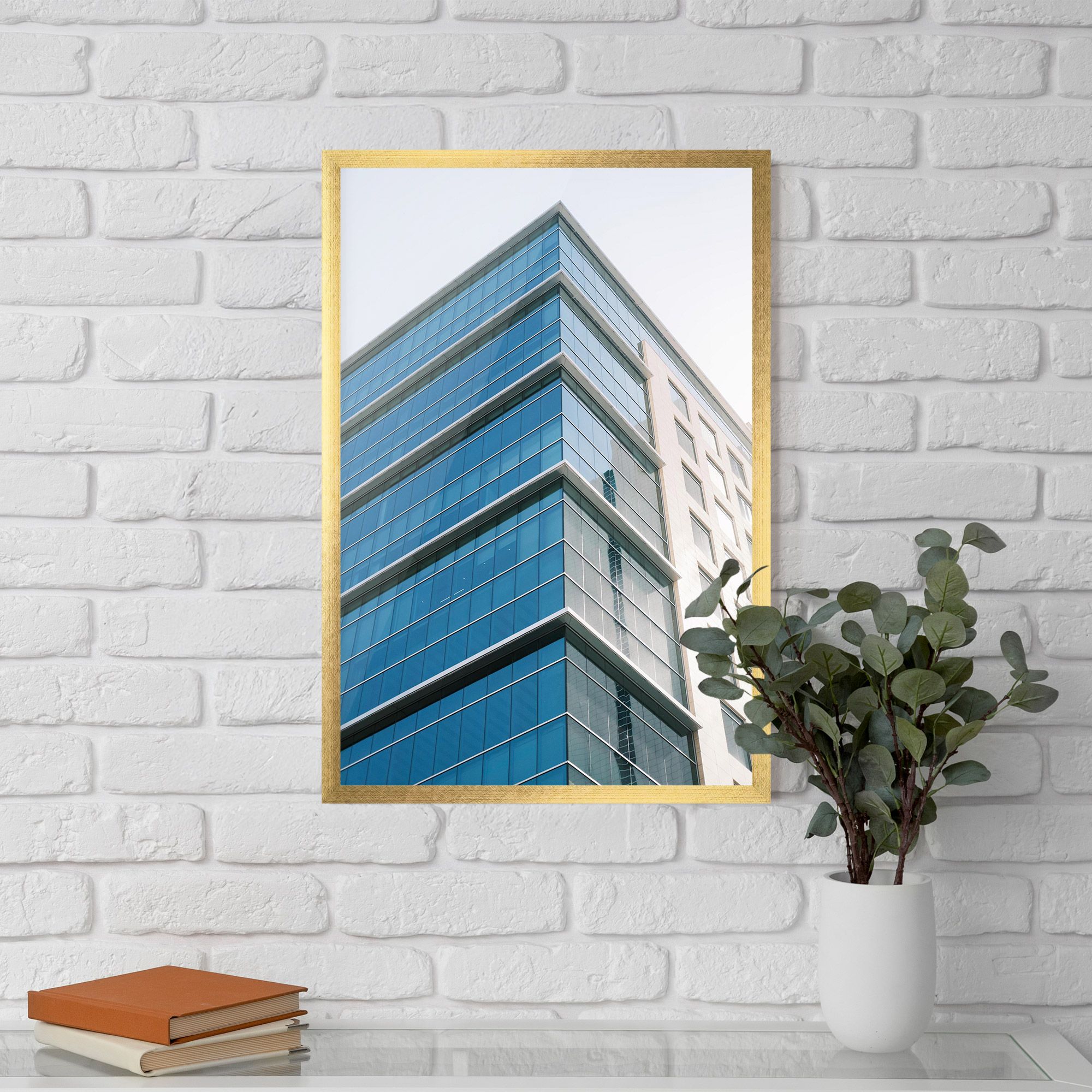 Blue Glass Tower mockup 5