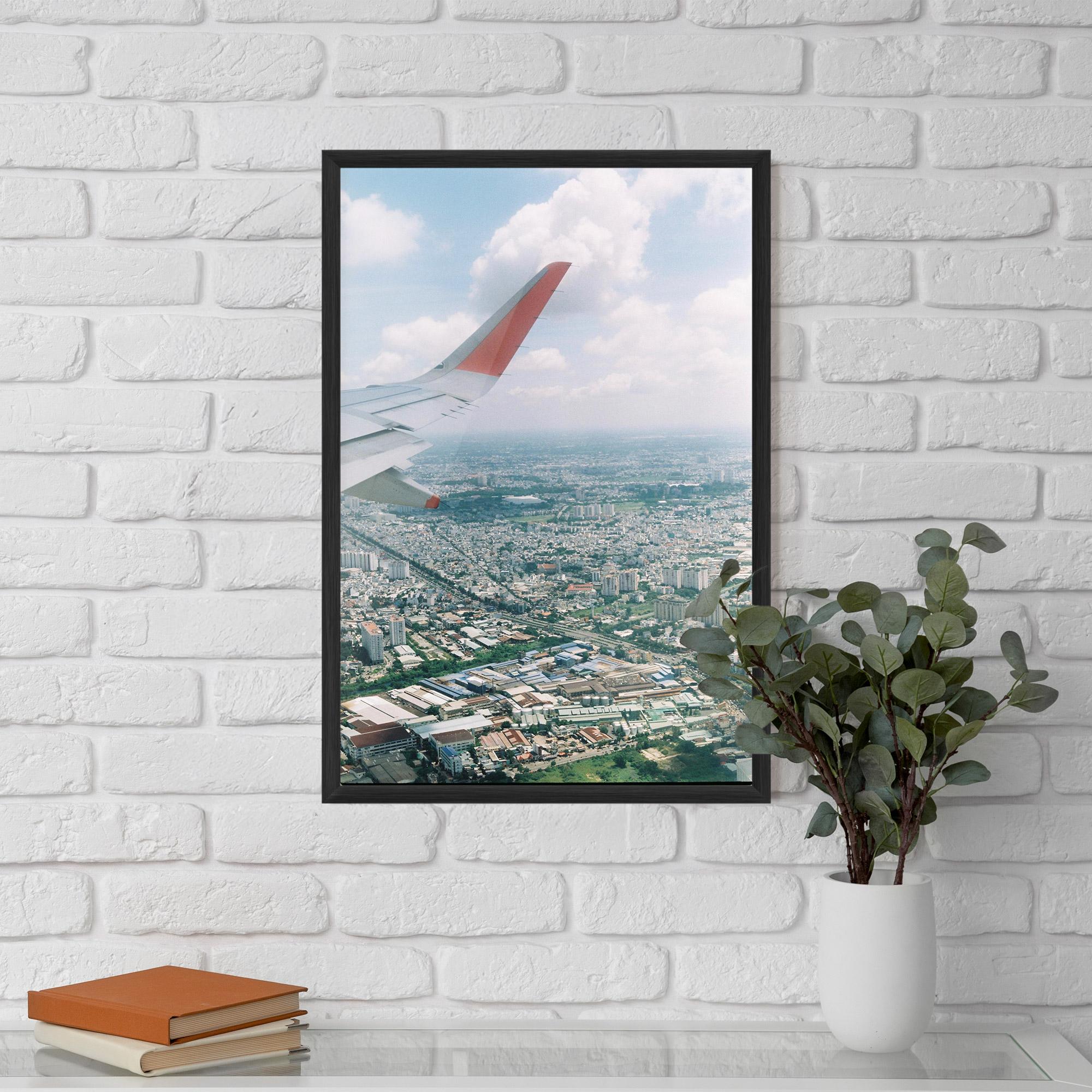Keretezett Poszter Airplane View mockup 5