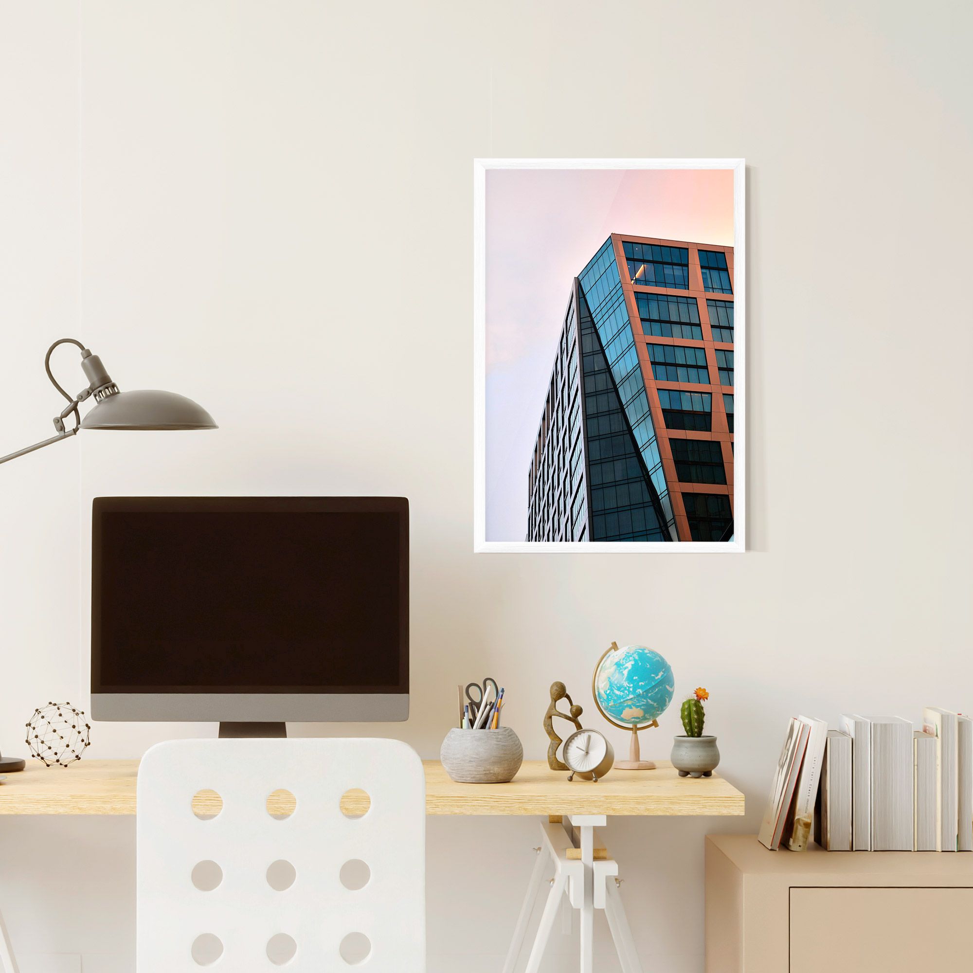 Blue Glass Building mockup 6