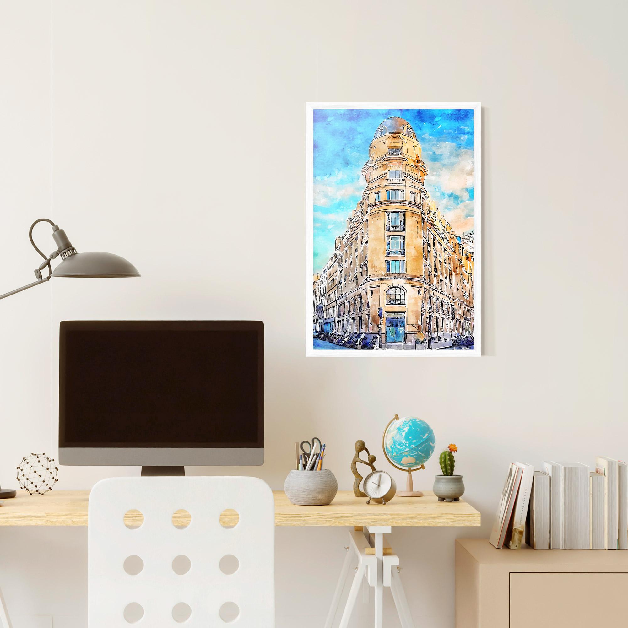 Keretezett Poszter Paris Painting mockup 6