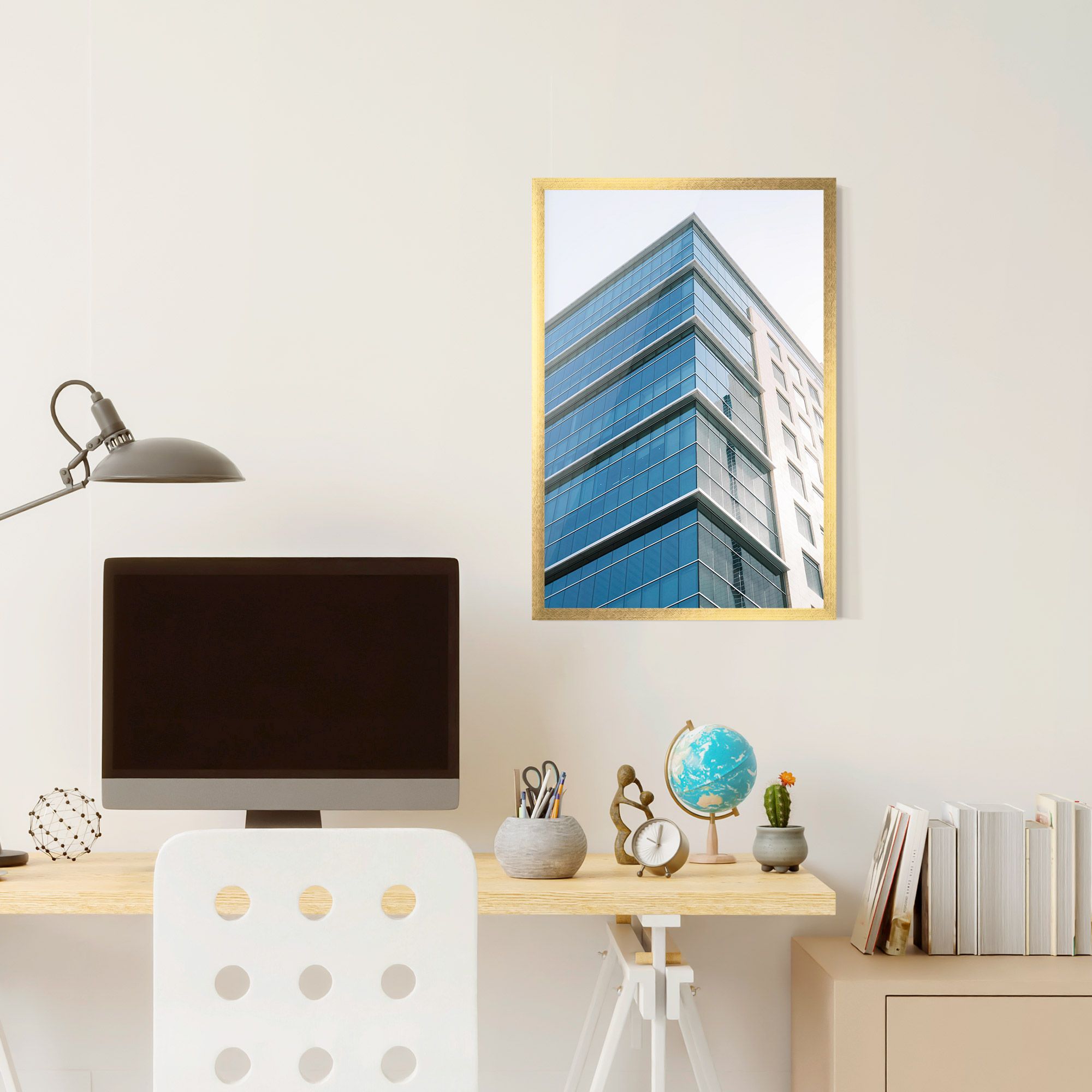 Blue Glass Tower mockup 6