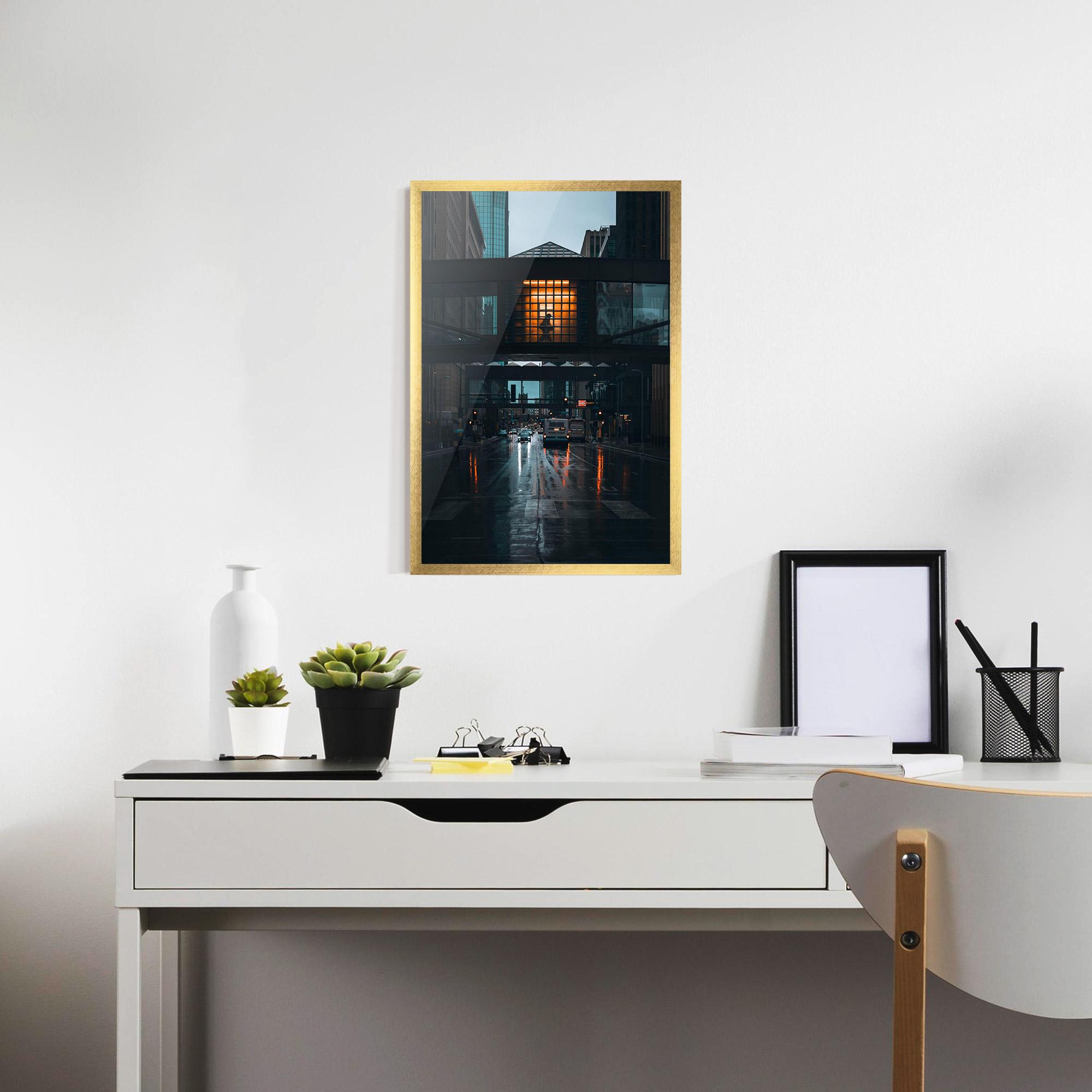 Keretezett Poszter Worm Light Building mockup 7