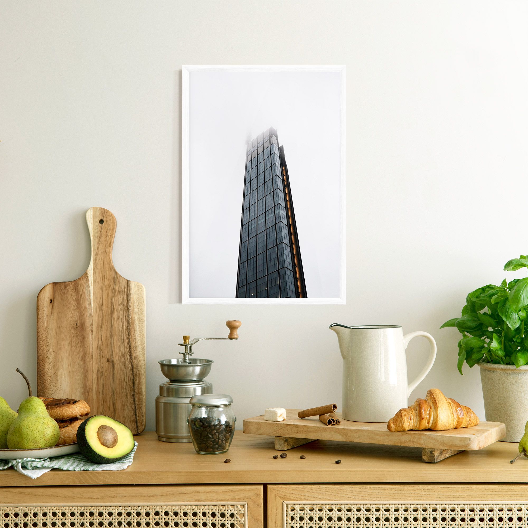 Foggy High Building mockup 8