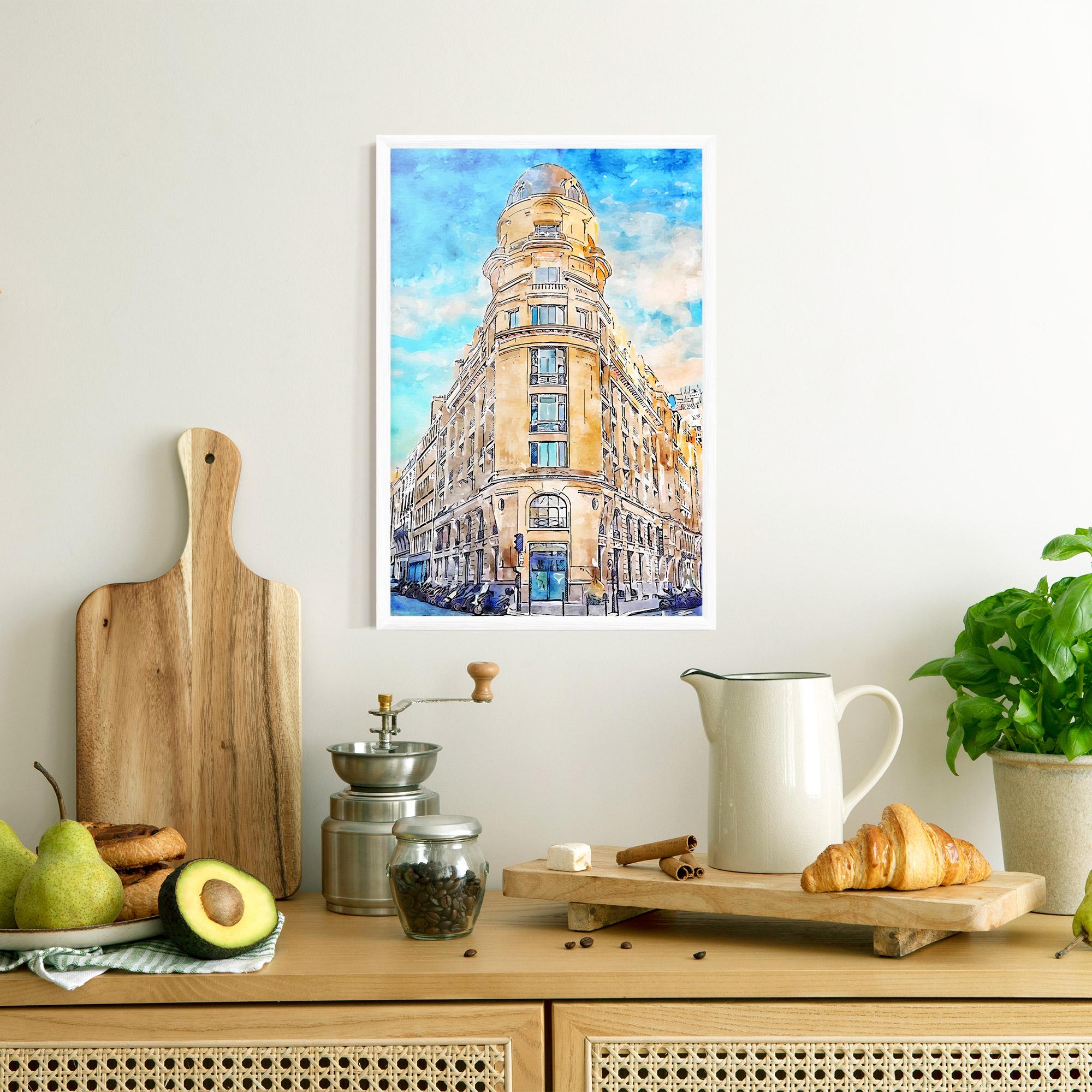 Keretezett Poszter Paris Painting mockup 8