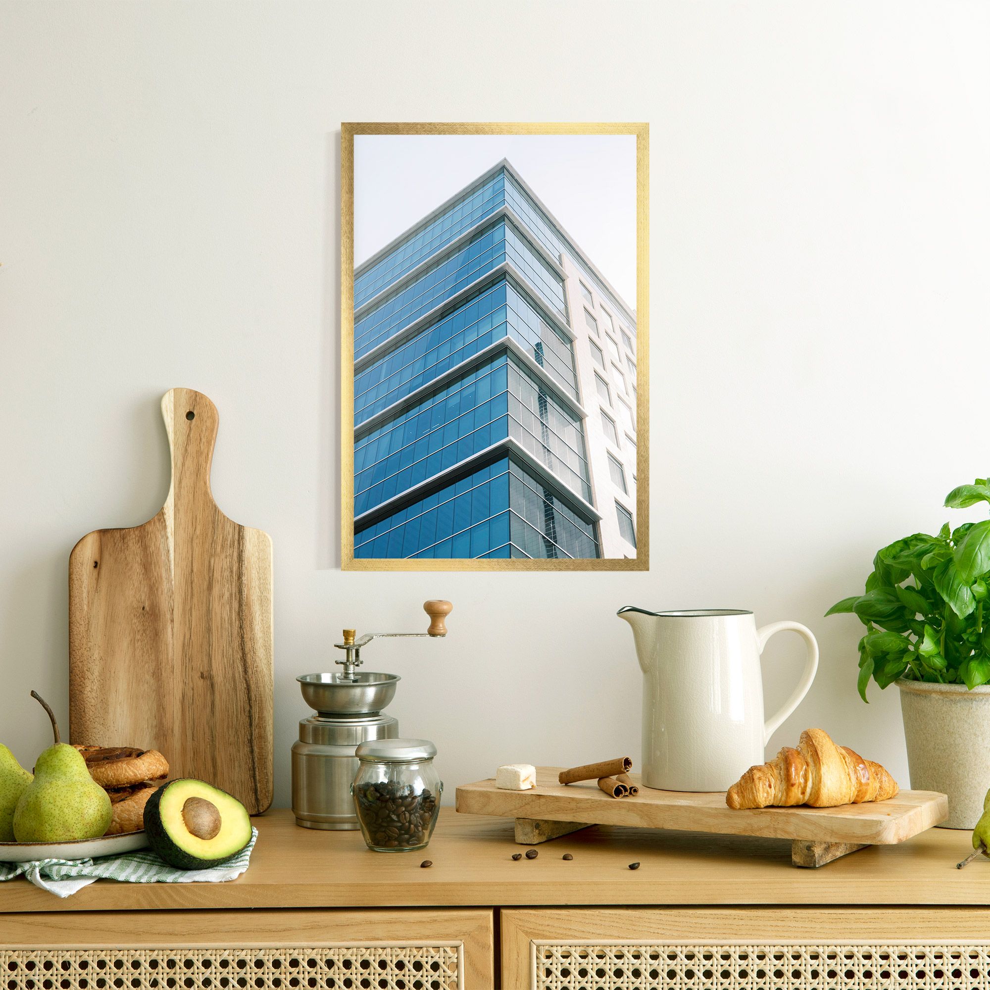 Blue Glass Tower mockup 8