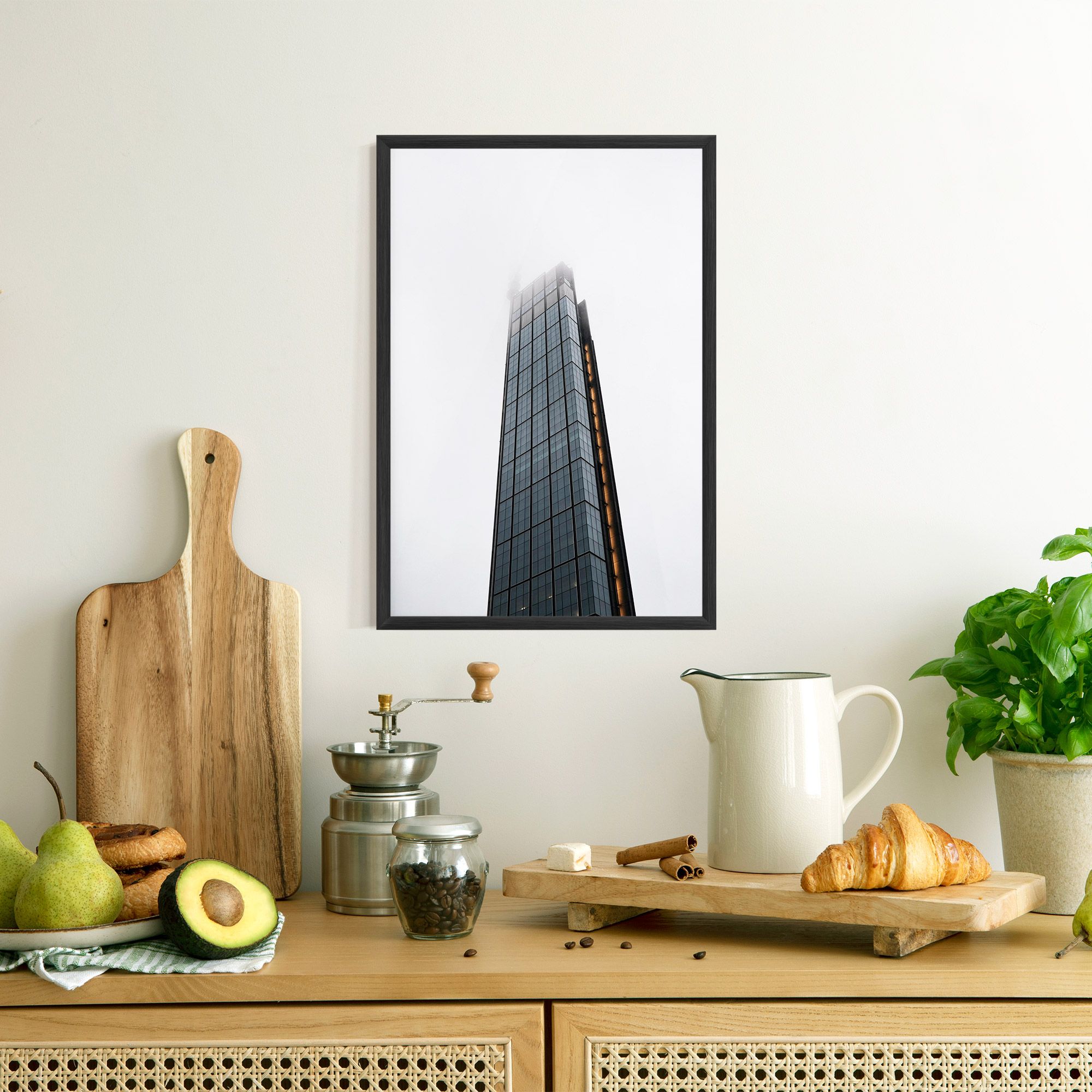 Foggy High Building mockup 8