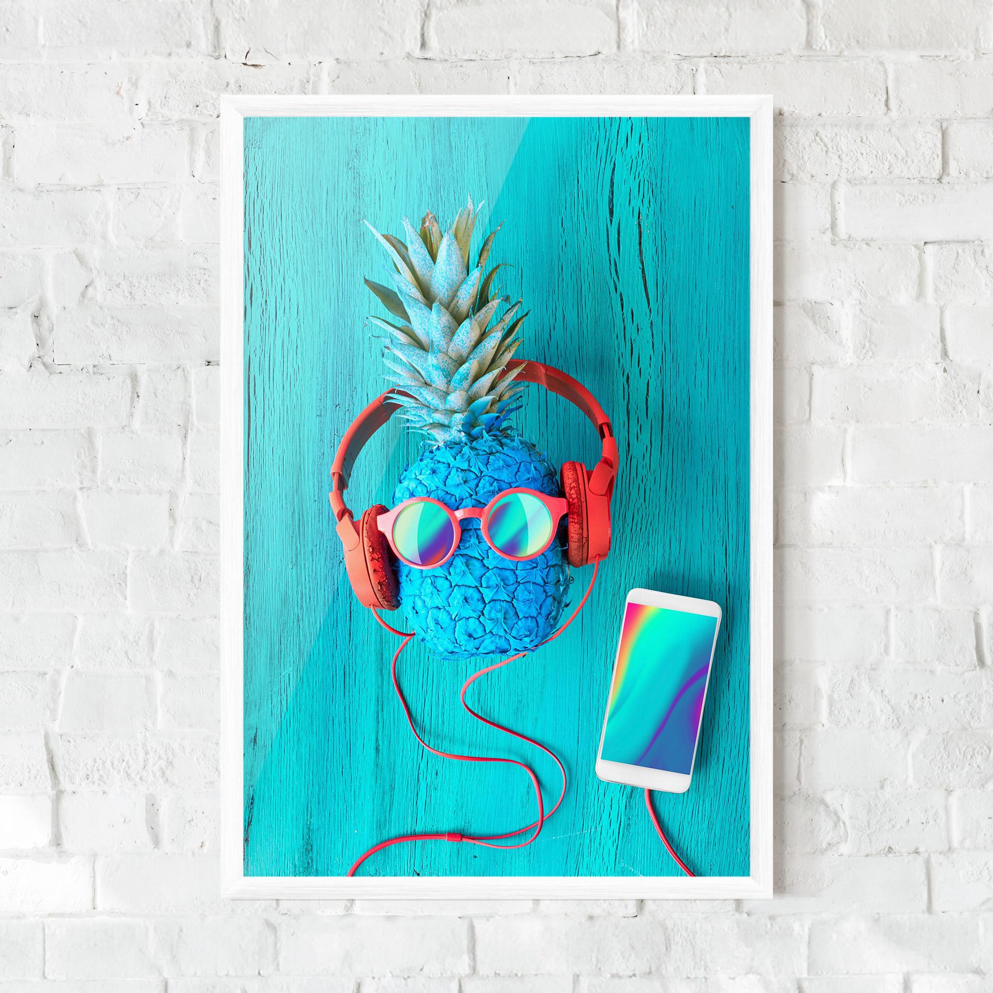 Keretezett Poszter Blue Pineapple mockup 0