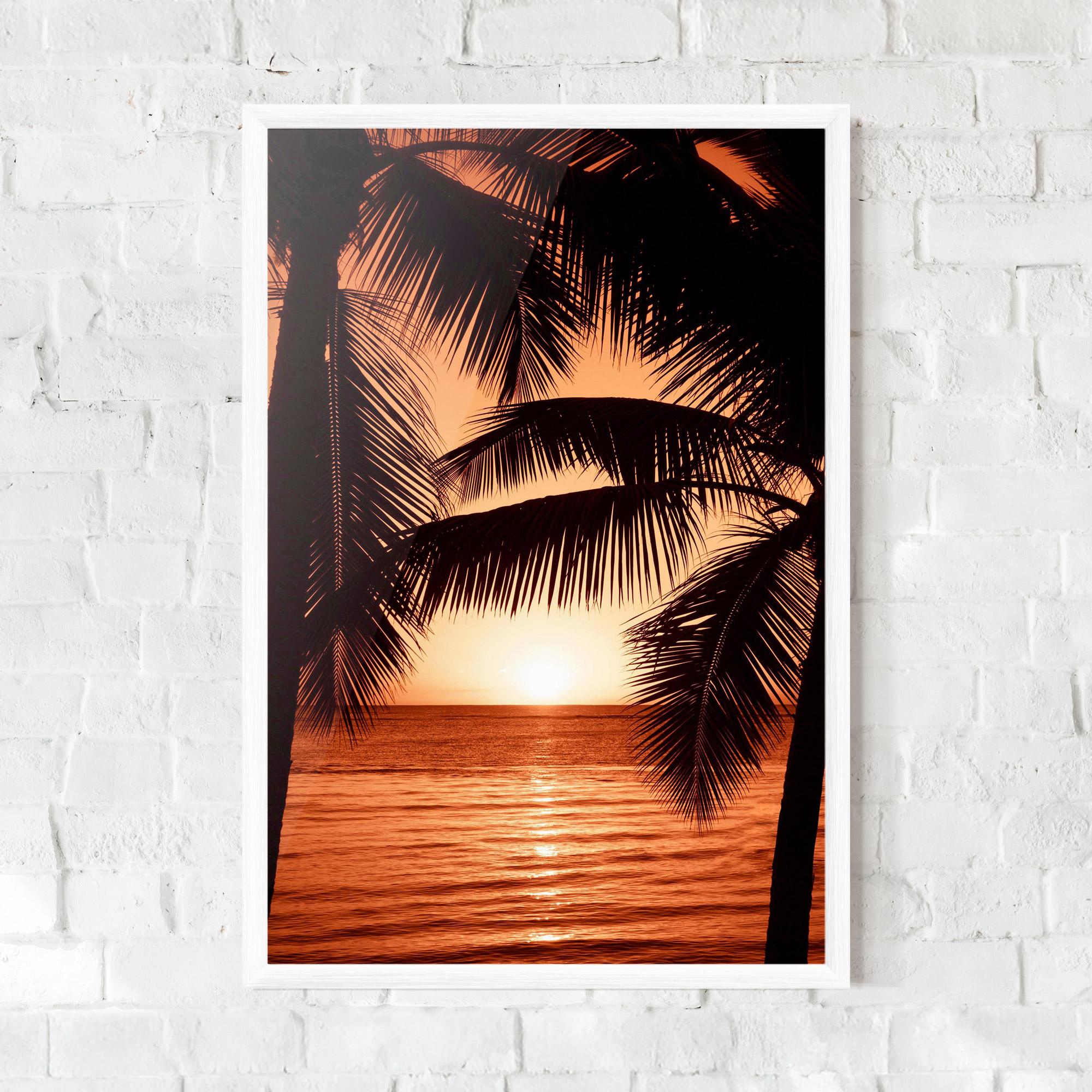 Keretezett Poszter Orange Sea mockup 0